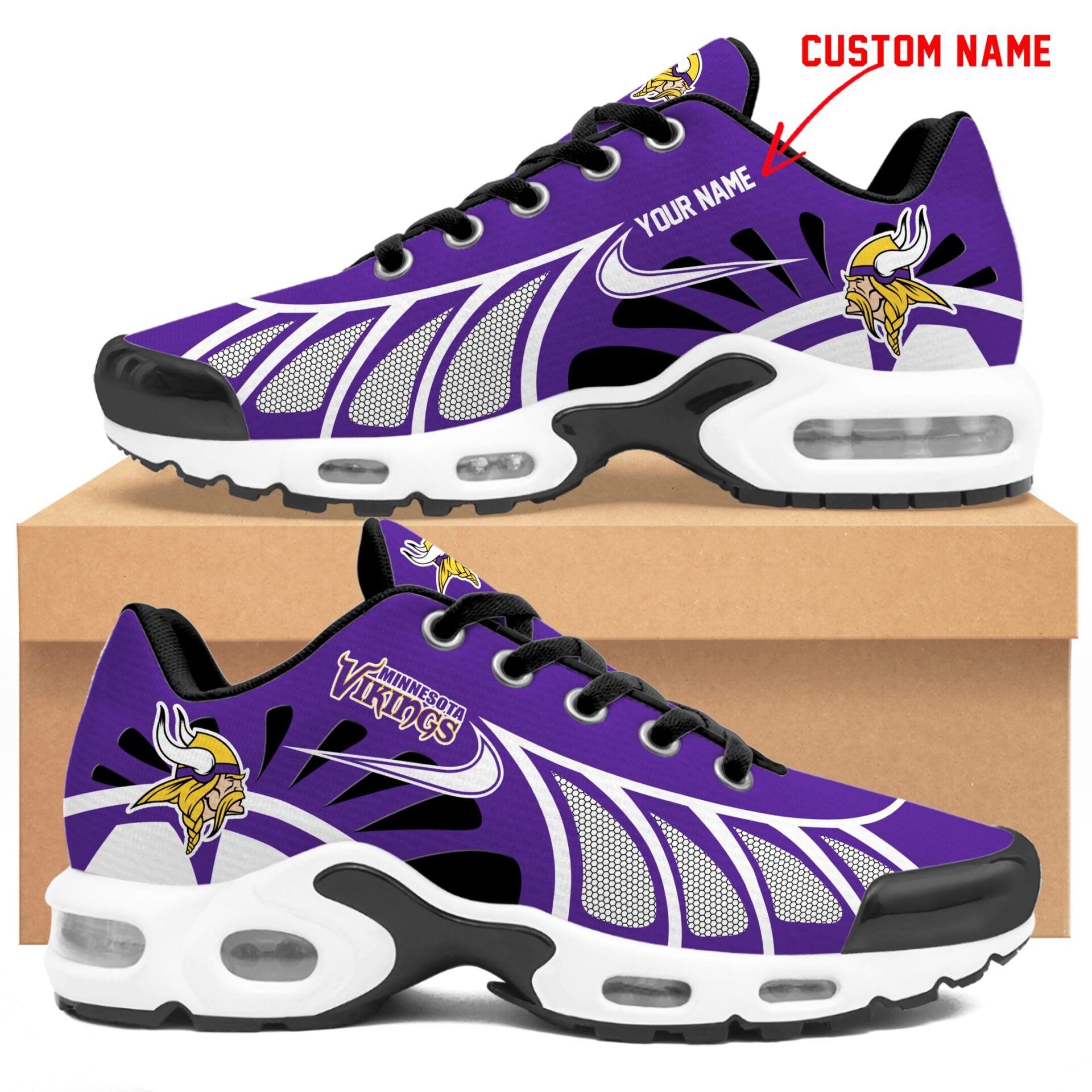 Ideafootwear Minnesota Vikings TN Shoes Sneakers For Men And Women
