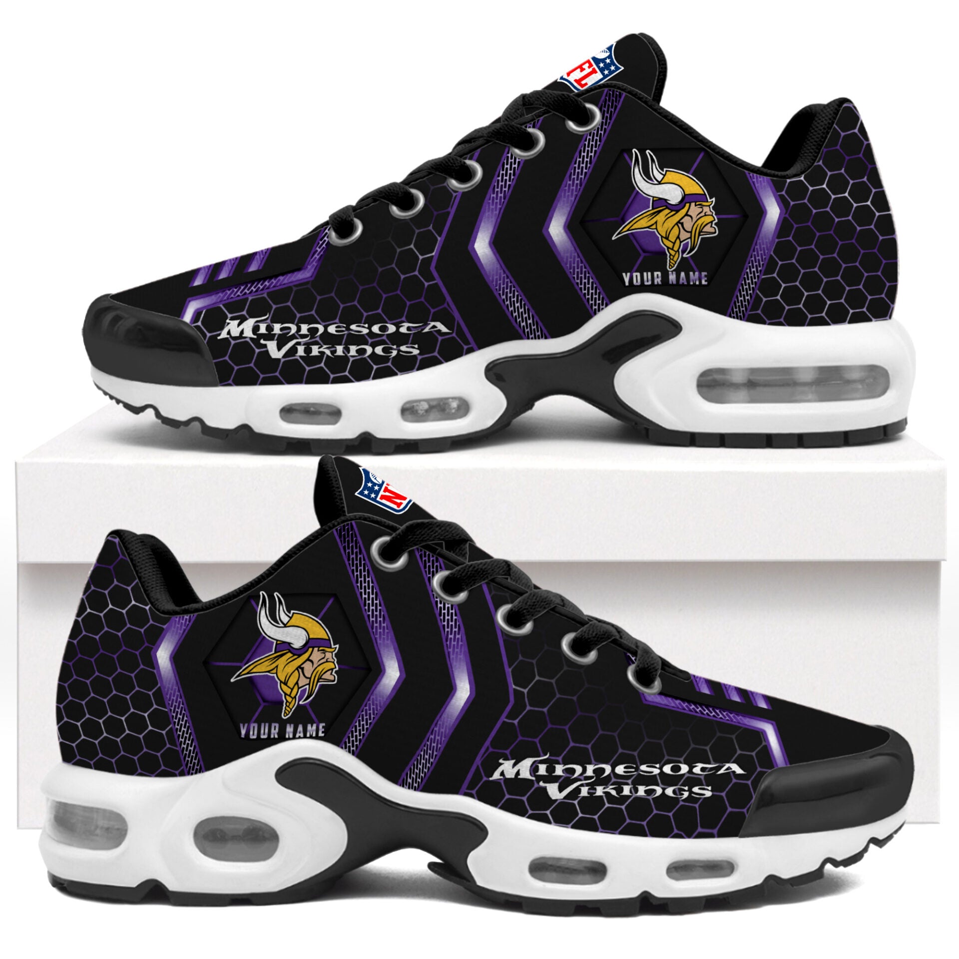 Ideafootwear Minnesota Vikings TN Shoes Sneakers For Men And Women