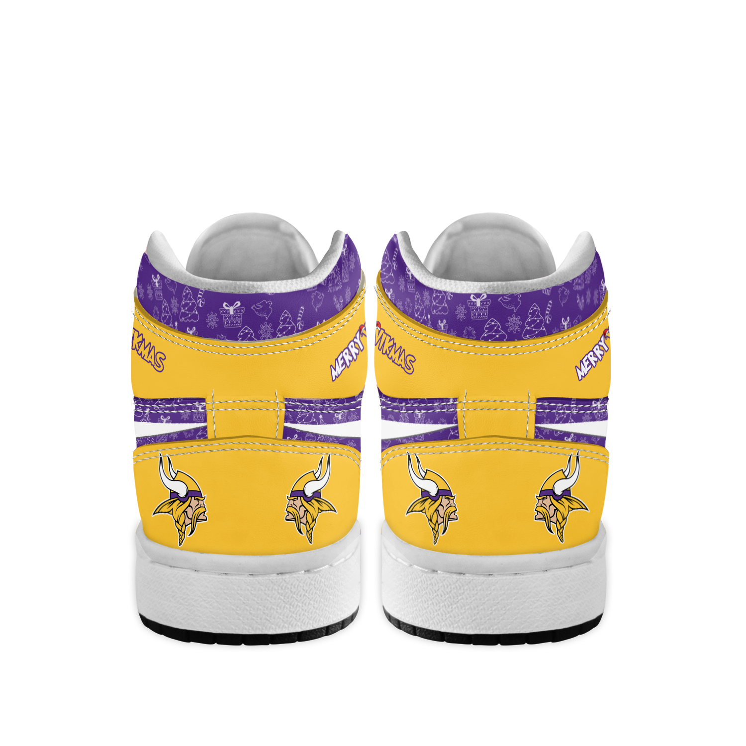 Ideafootwear Minnesota Vikings x The Grinch x Christmas AJ1 High Sneakers Shoes For Men And Women