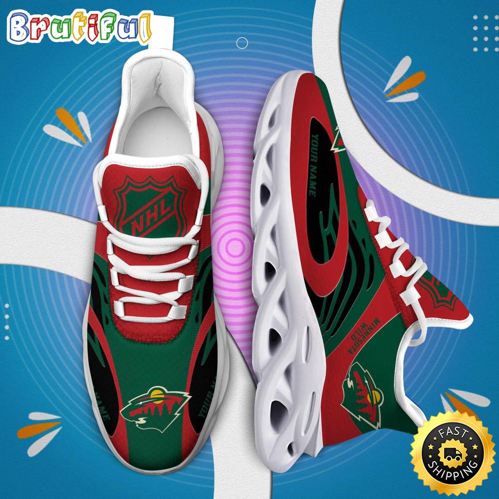 Ideafootwear Minnesota Wild Max Soul Shoes Sneakers For Men And Women
