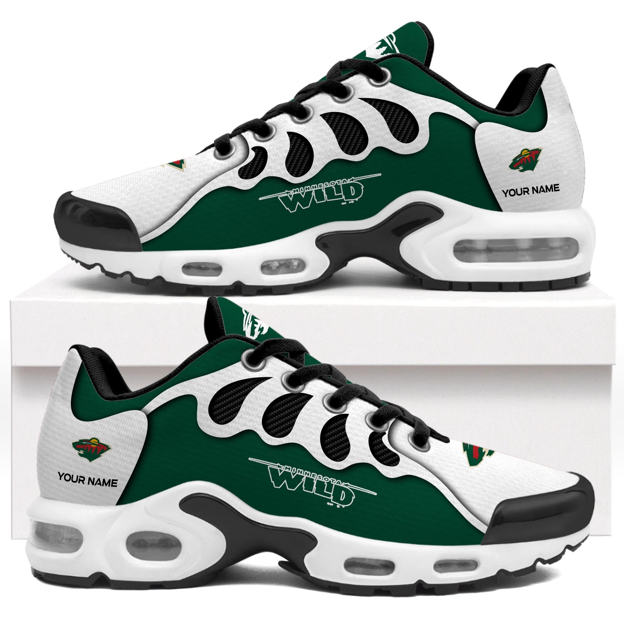 Ideafootwear Minnesota Wild TN Shoes Sneakers For Men And Women
