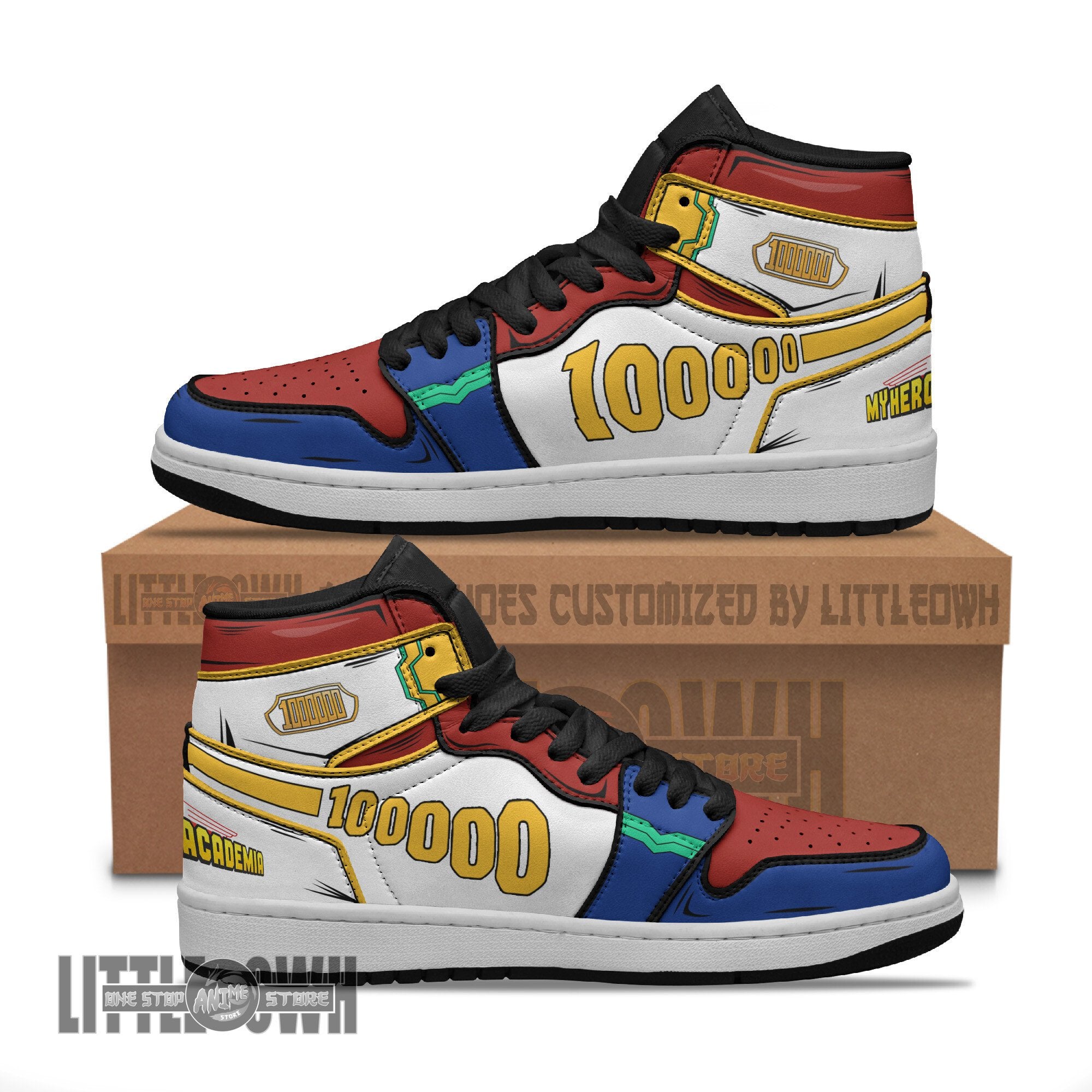 Ideafootwear Mirio Togata AJ1 High Sneakers Shoes For Men And Women