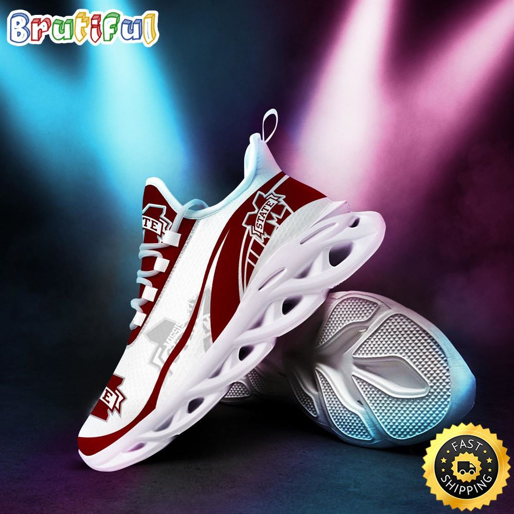 Ideafootwear Mississippi State Bulldogs Max Soul Shoes Sneakers For Men And Women