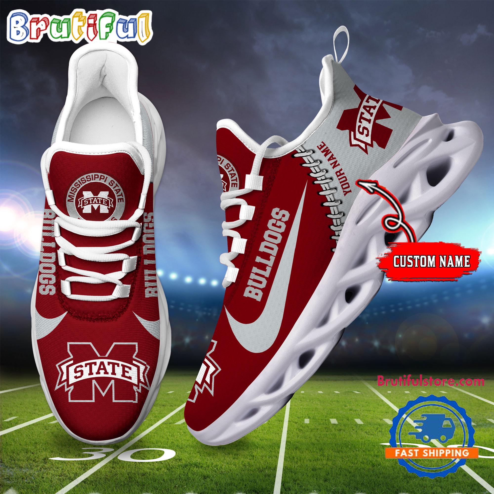 Ideafootwear Mississippi State Bulldogs Max Soul Shoes Sneakers For Men And Women