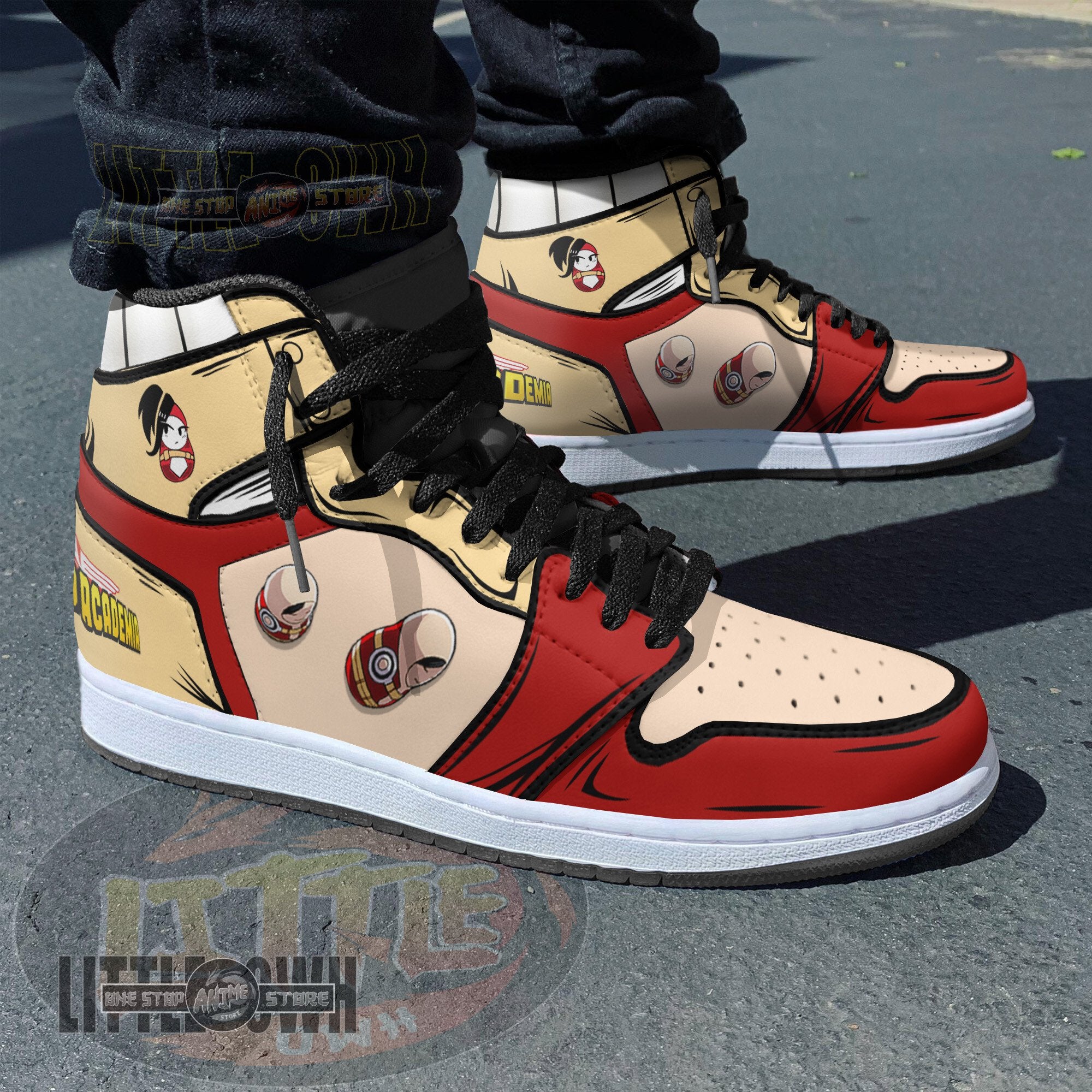 Ideafootwear Momo Yaoyorozu AJ1 High Sneakers Shoes For Men And Women