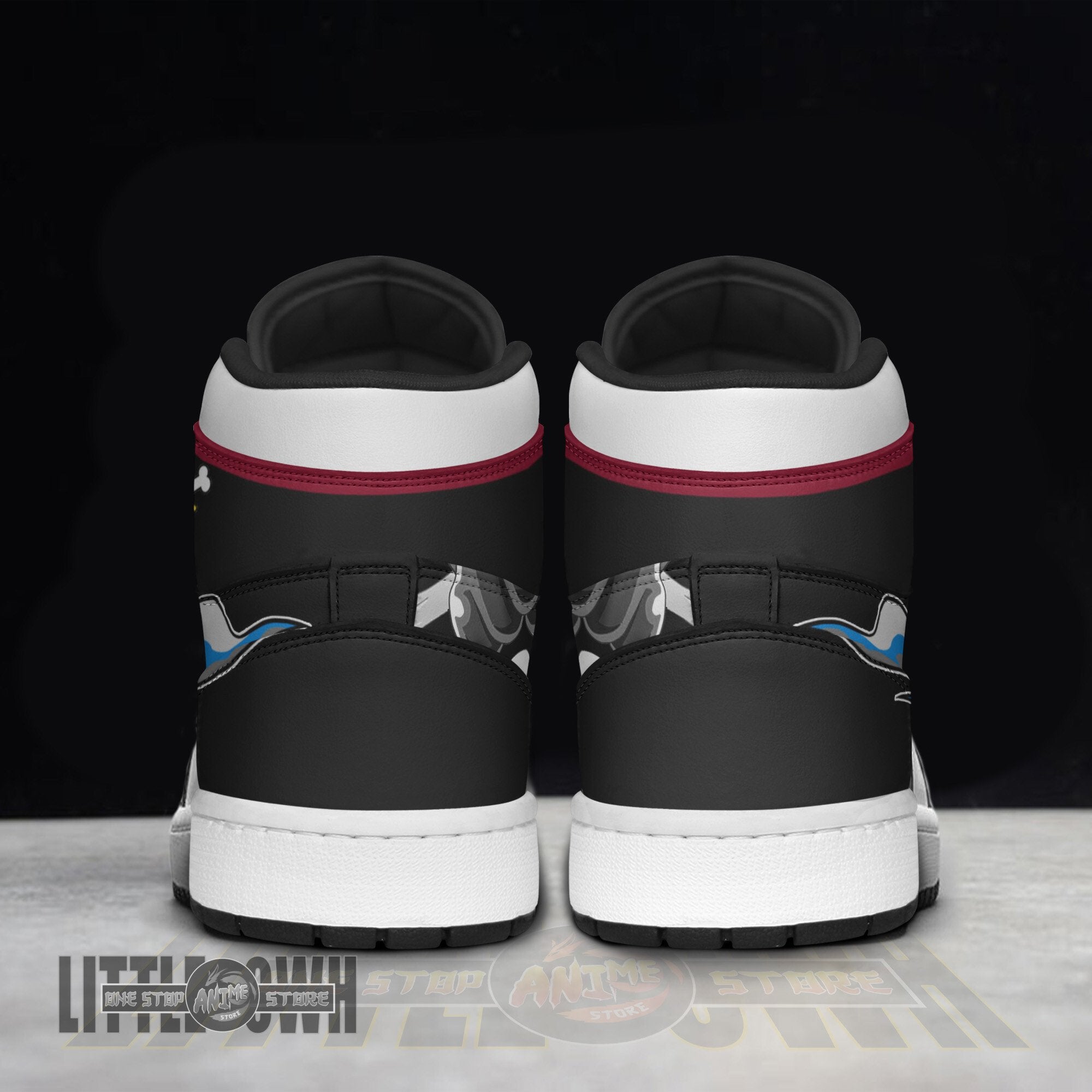 Ideafootwear Monkey D Luffy AJ1 High Sneakers Shoes For Men And Women