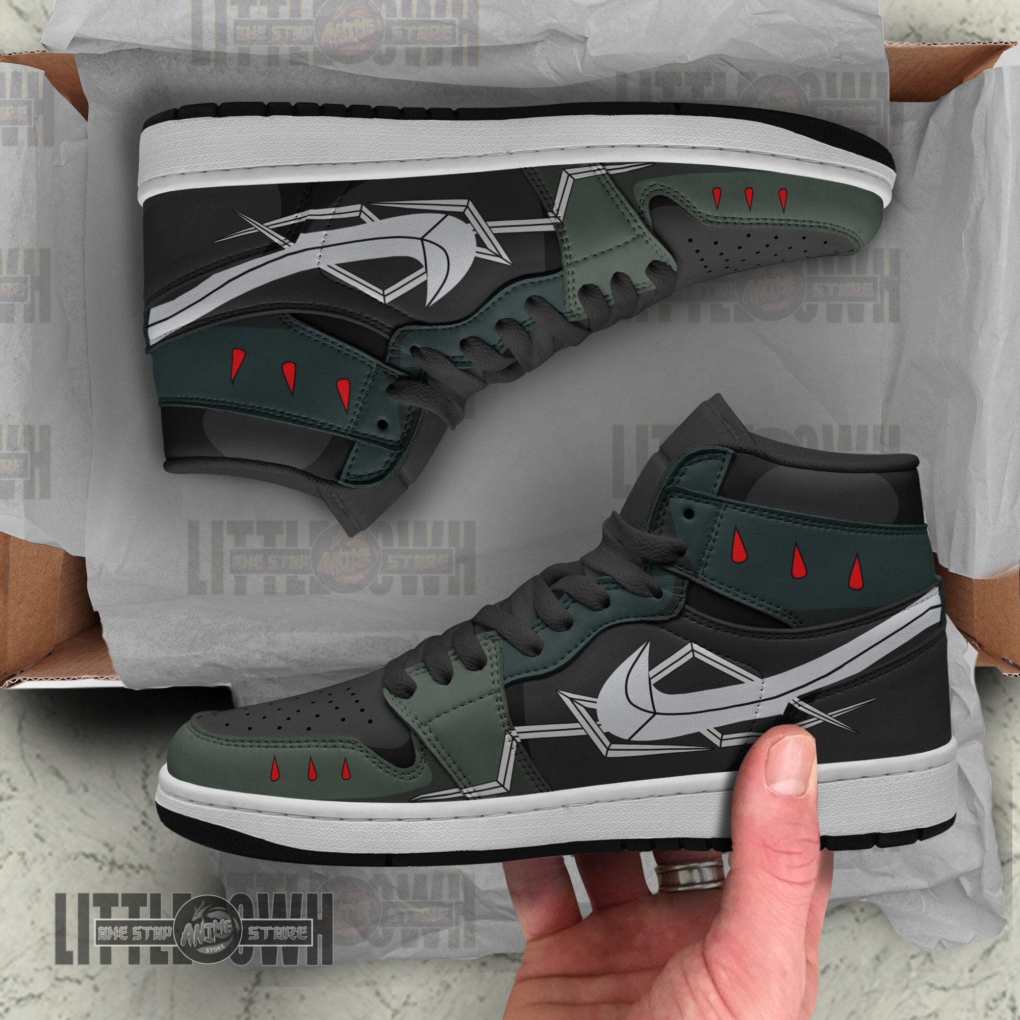 Ideafootwear Moonfish AJ1 High Sneakers Shoes For Men And Women