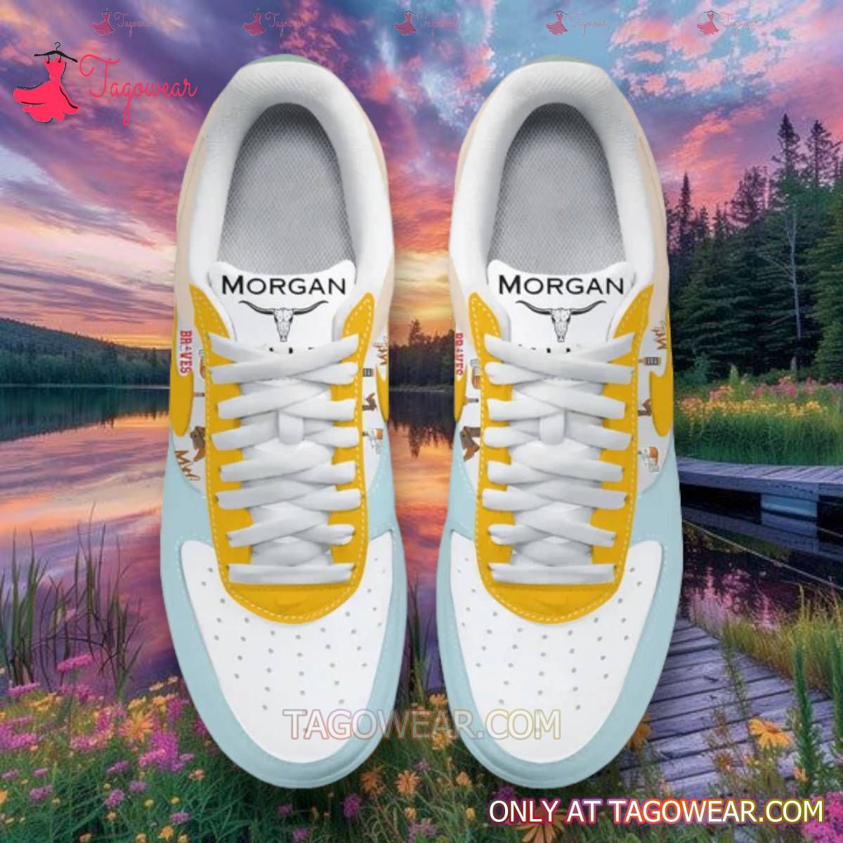 Ideafootwear Morgan Wallen Air Low-Top Sneakers Shoes For Men And Women 3