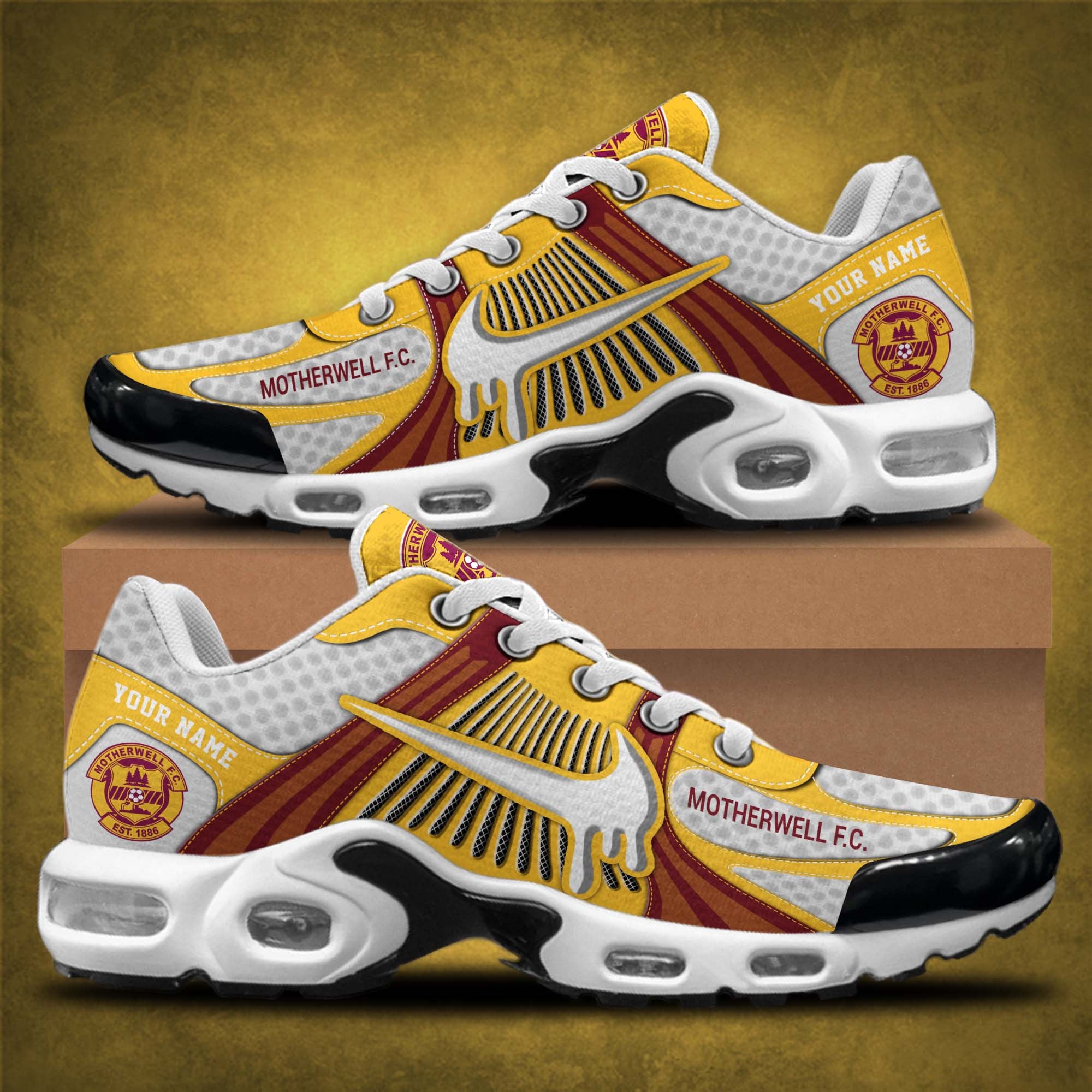 Ideafootwear Motherwell F.C. TN Shoes Sneakers For Men And Women