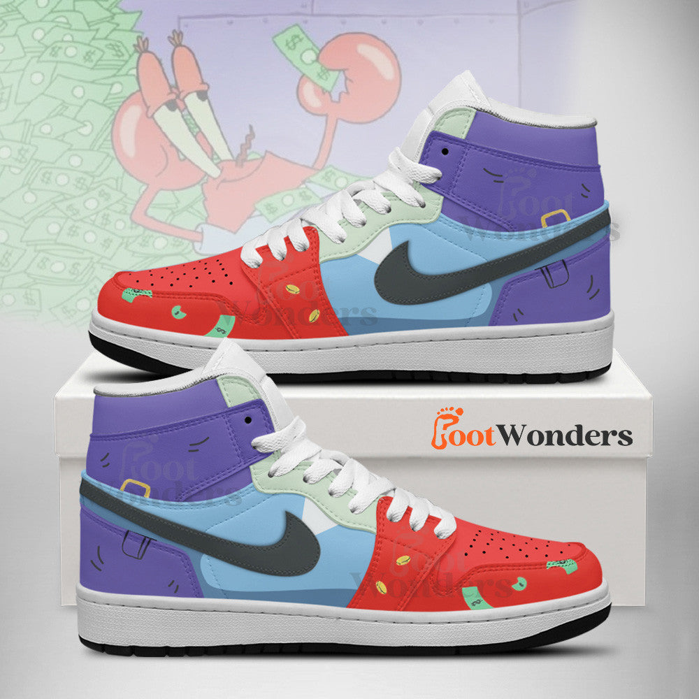 Ideafootwear Mr crab AJ1 High Sneakers Shoes For Men And Women