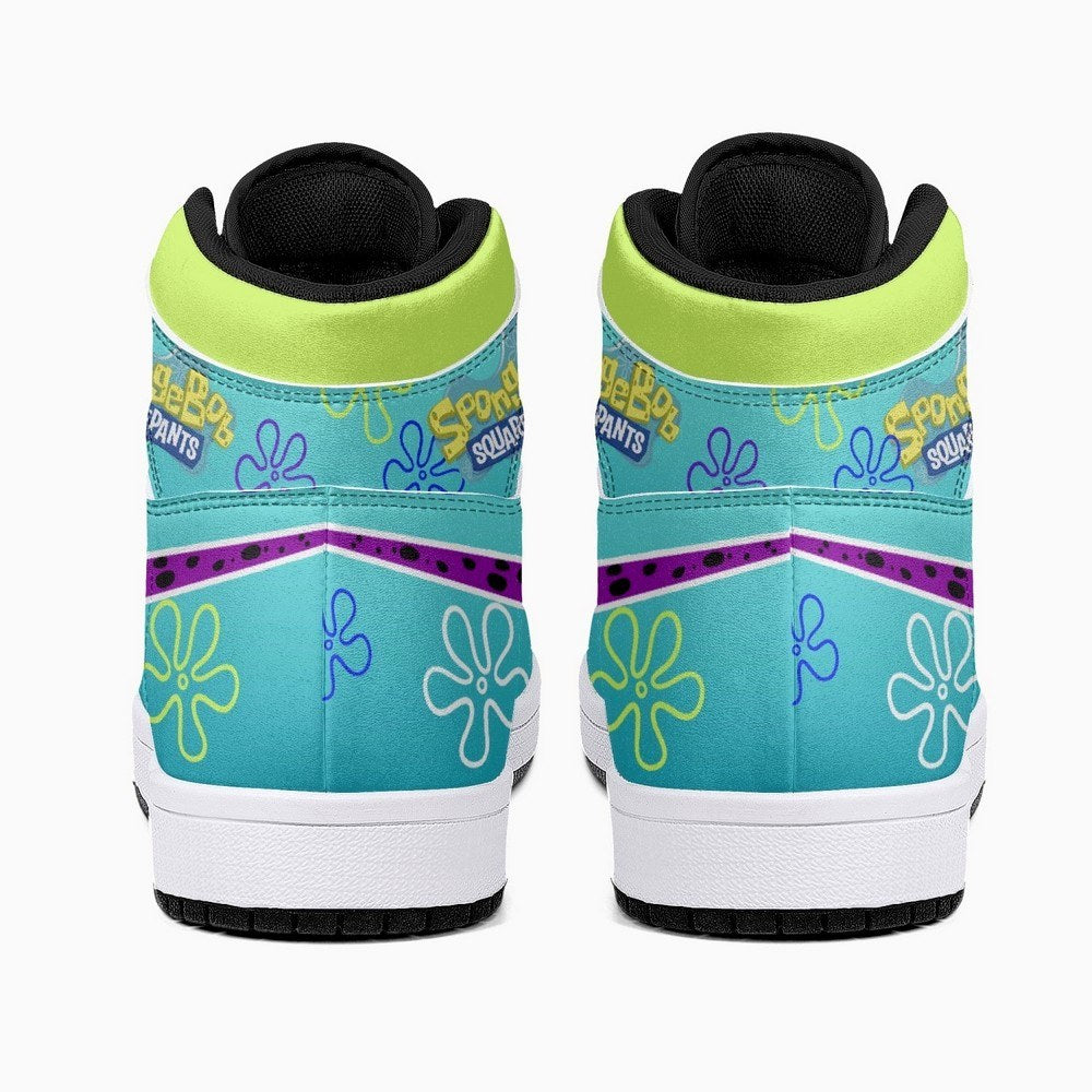 Ideafootwear Mr. Squidward AJ1 High Sneakers Shoes For Men And Women