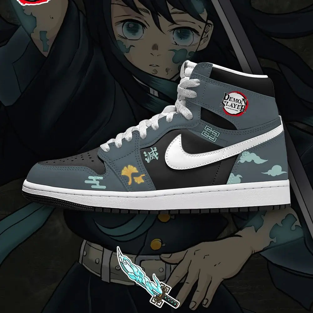 Ideafootwear Muichiro Tokito V.1 AJ1 High Sneakers Shoes For Men And Women