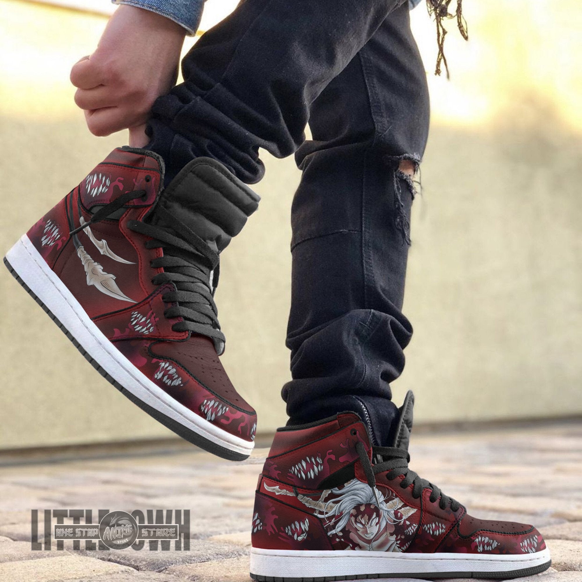 Ideafootwear Muzan Monster AJ1 High Sneakers Shoes For Men And Women