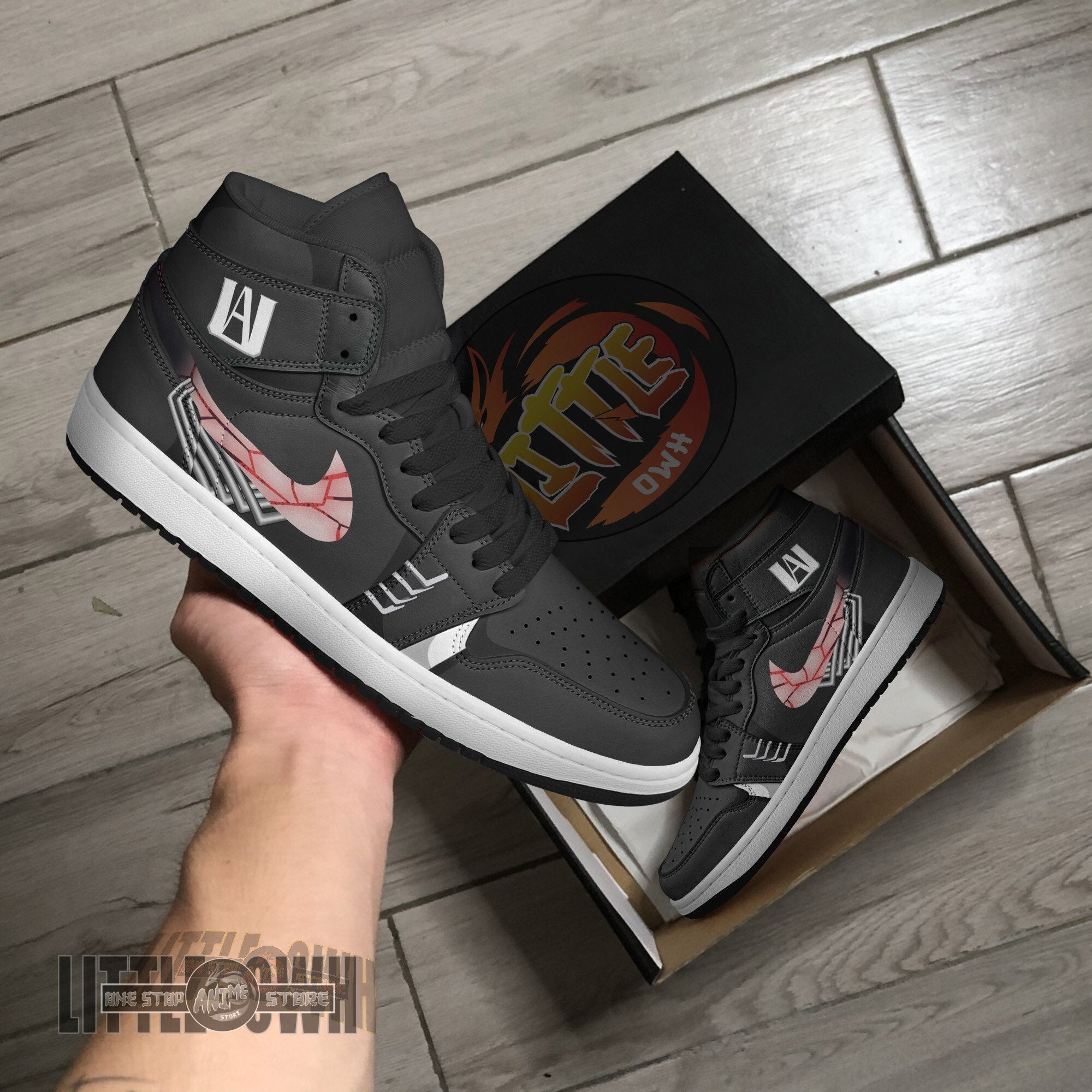 Ideafootwear My Hero Academia AJ1 High Sneakers Shoes For Men And Women