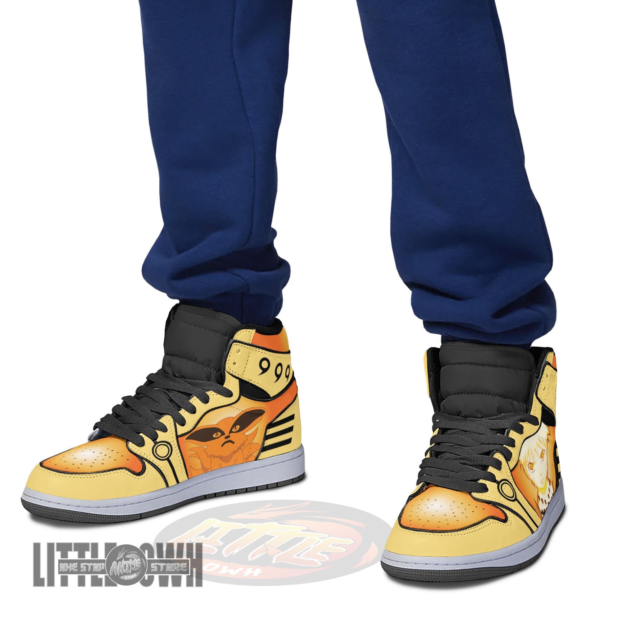 Ideafootwear Naruto AJ1 High Sneakers Shoes For Men And Women