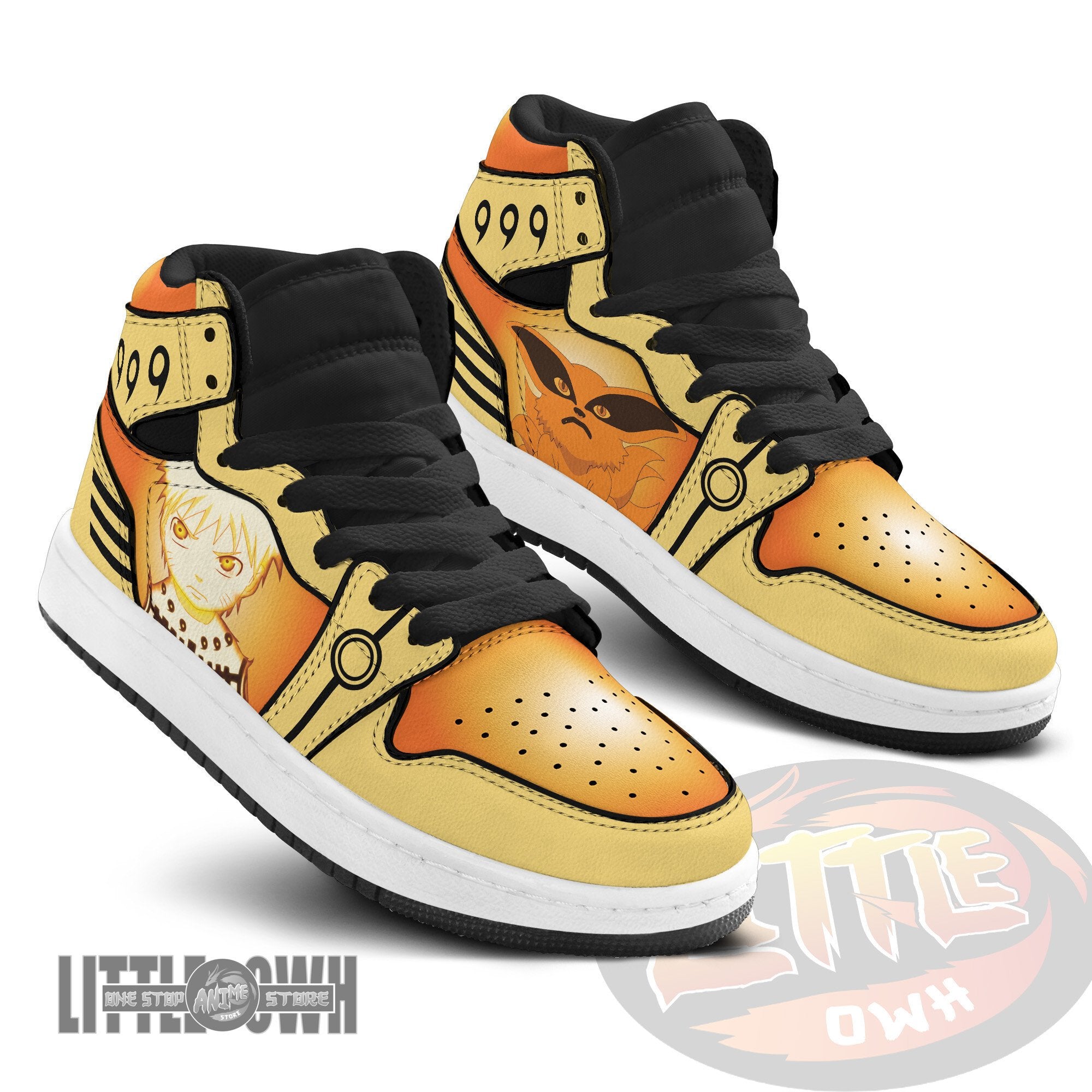 Ideafootwear Naruto AJ1 High Sneakers Shoes For Men And Women