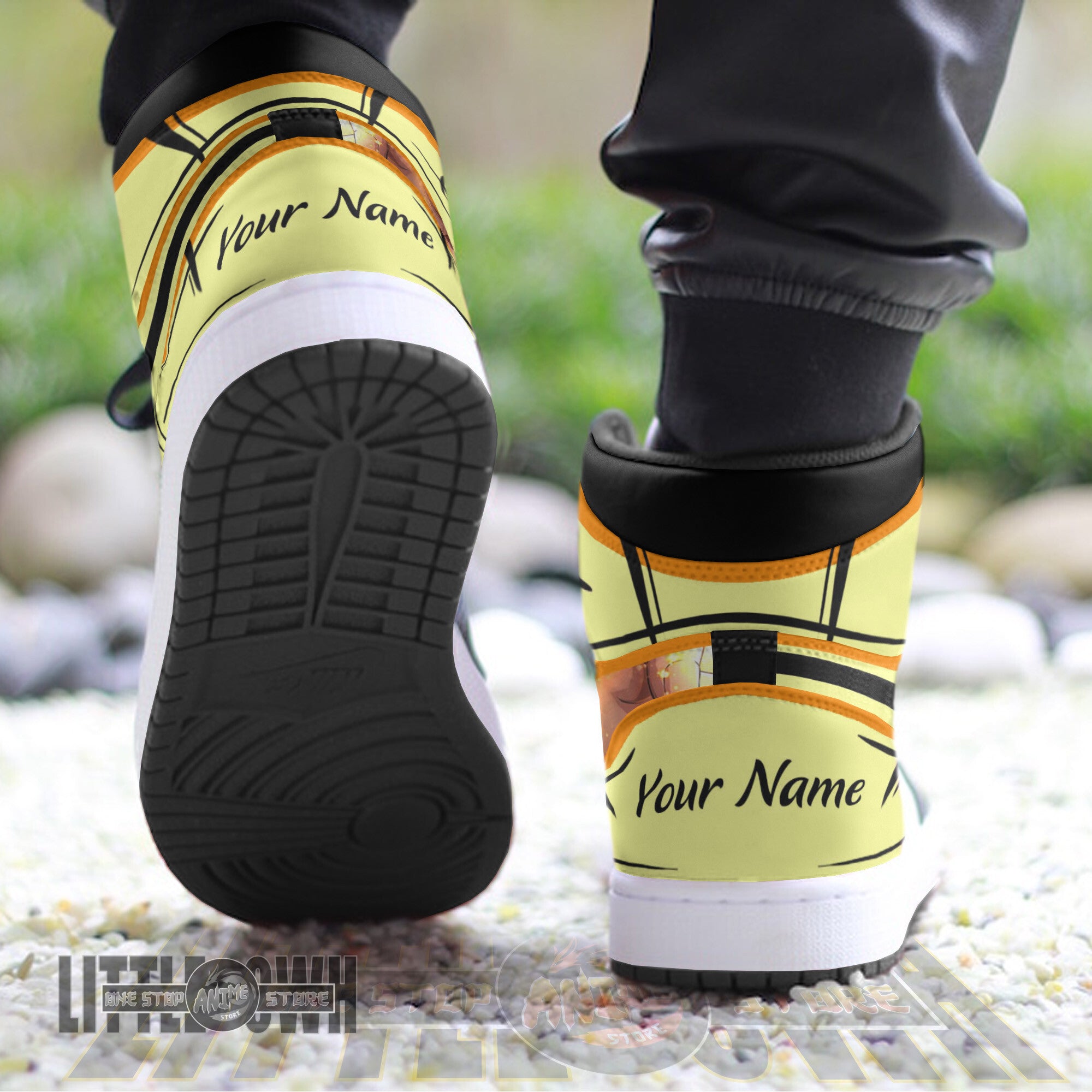 Ideafootwear Naruto Sage AJ1 High Sneakers Shoes For Men And Women