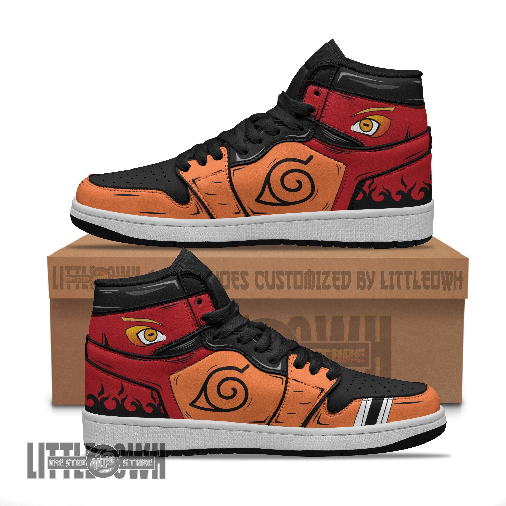 Ideafootwear Naruto Sage AJ1 High Sneakers Shoes For Men And Women