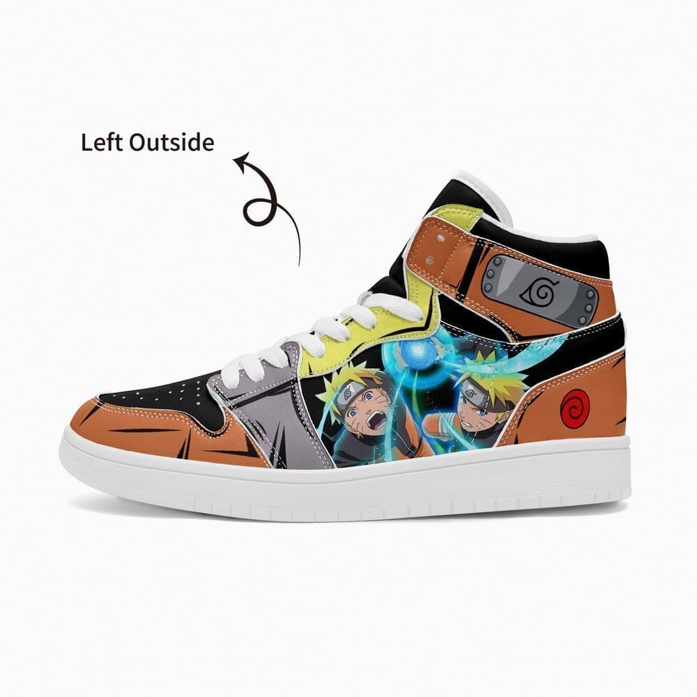 Ideafootwear Naruto vs Sasuke AJ1 High Sneakers Shoes For Men And Women