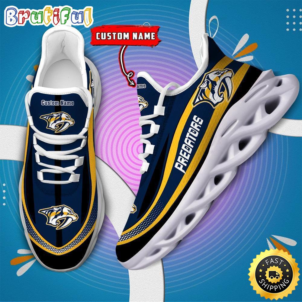 Ideafootwear Nashville Predators Max Soul Shoes Sneakers For Men And Women