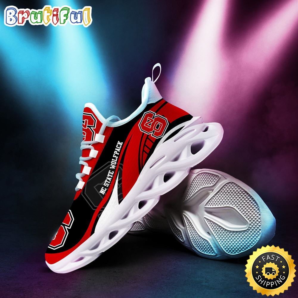 Ideafootwear NC State Wolfpack Max Soul Shoes Sneakers For Men And Women