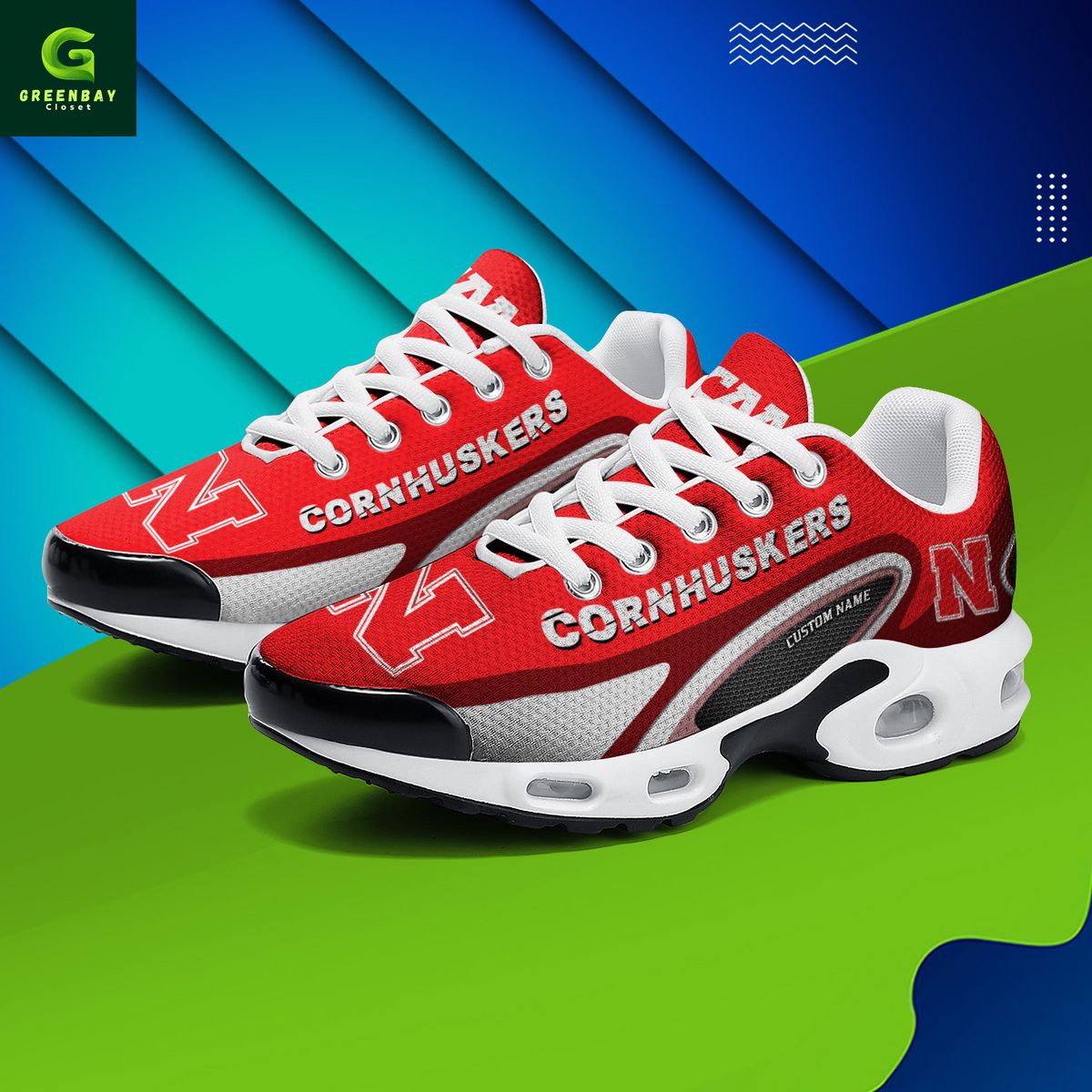 Ideafootwear Nebraska Cornhuskers TN Shoes Sneakers For Men And Women