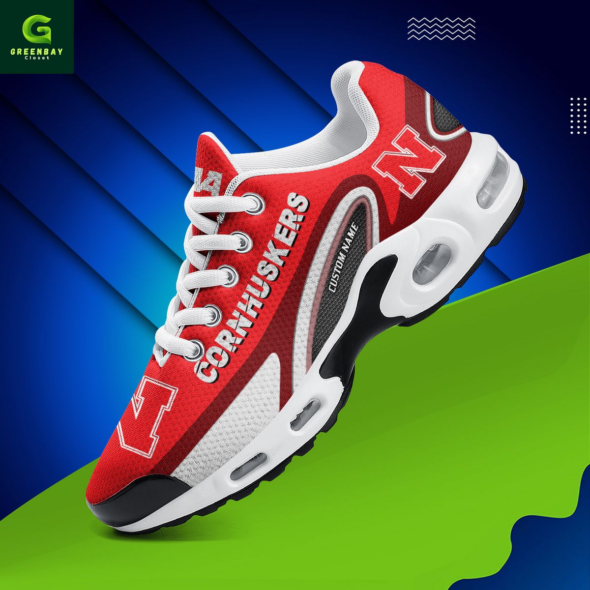 Ideafootwear Nebraska Cornhuskers TN Shoes Sneakers For Men And Women