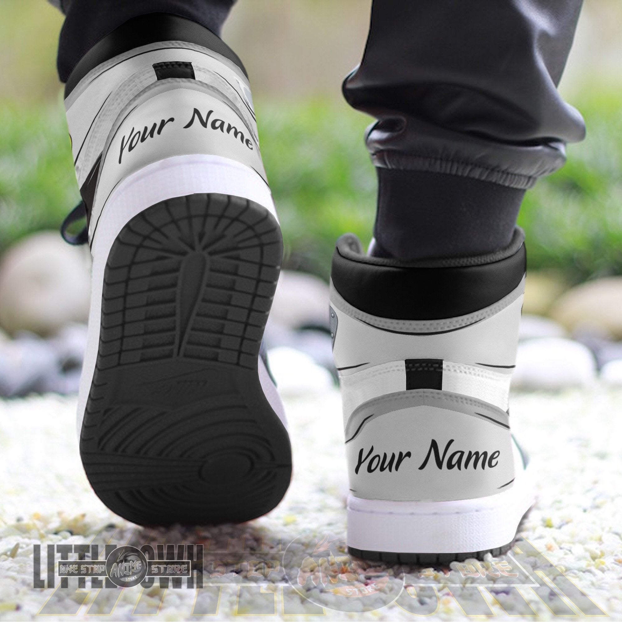 Ideafootwear Neji Hyuga AJ1 High Sneakers Shoes For Men And Women