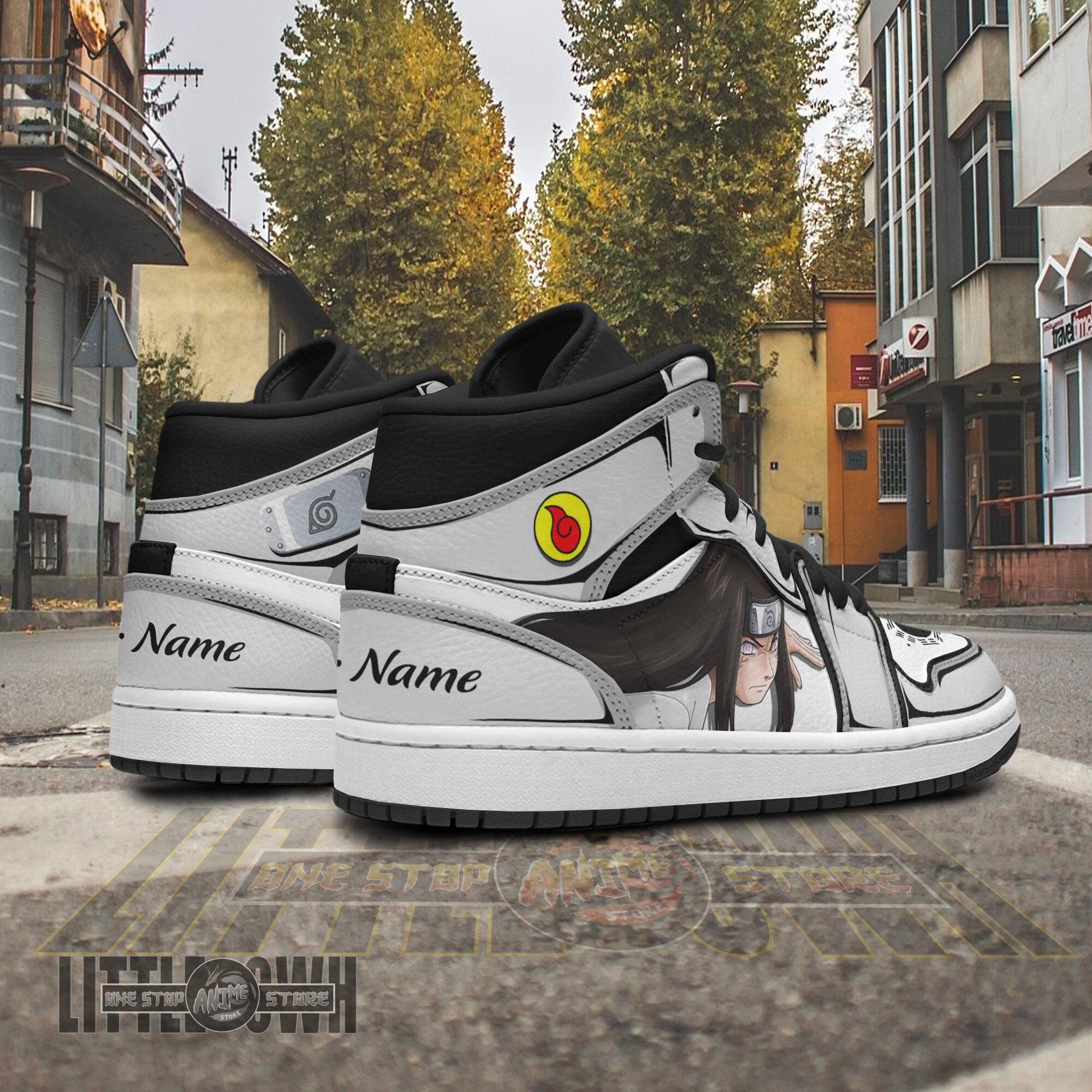 Ideafootwear Neji Hyuga AJ1 High Sneakers Shoes For Men And Women