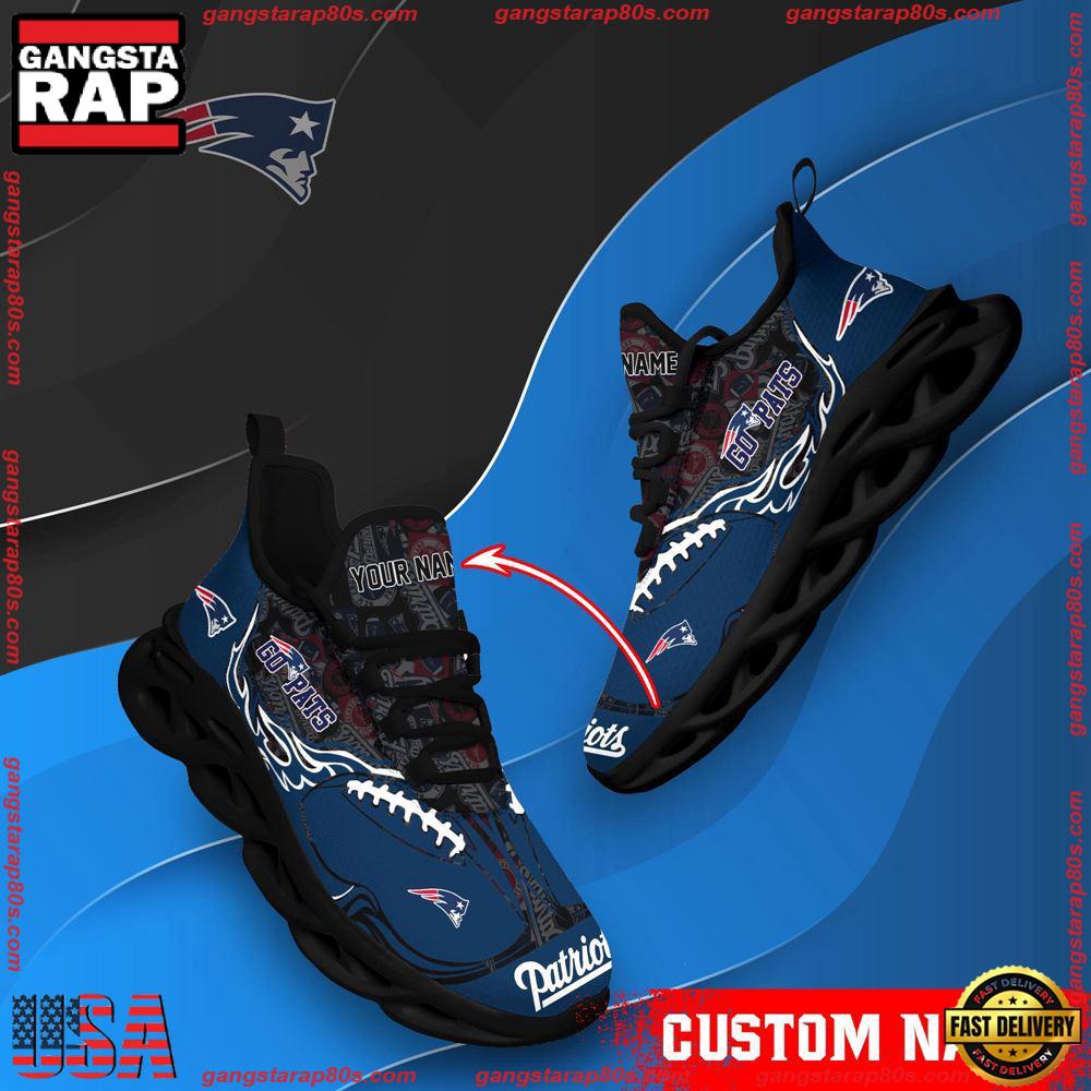 Ideafootwear New England Patriots Max Soul Shoes Sneakers For Men And Women