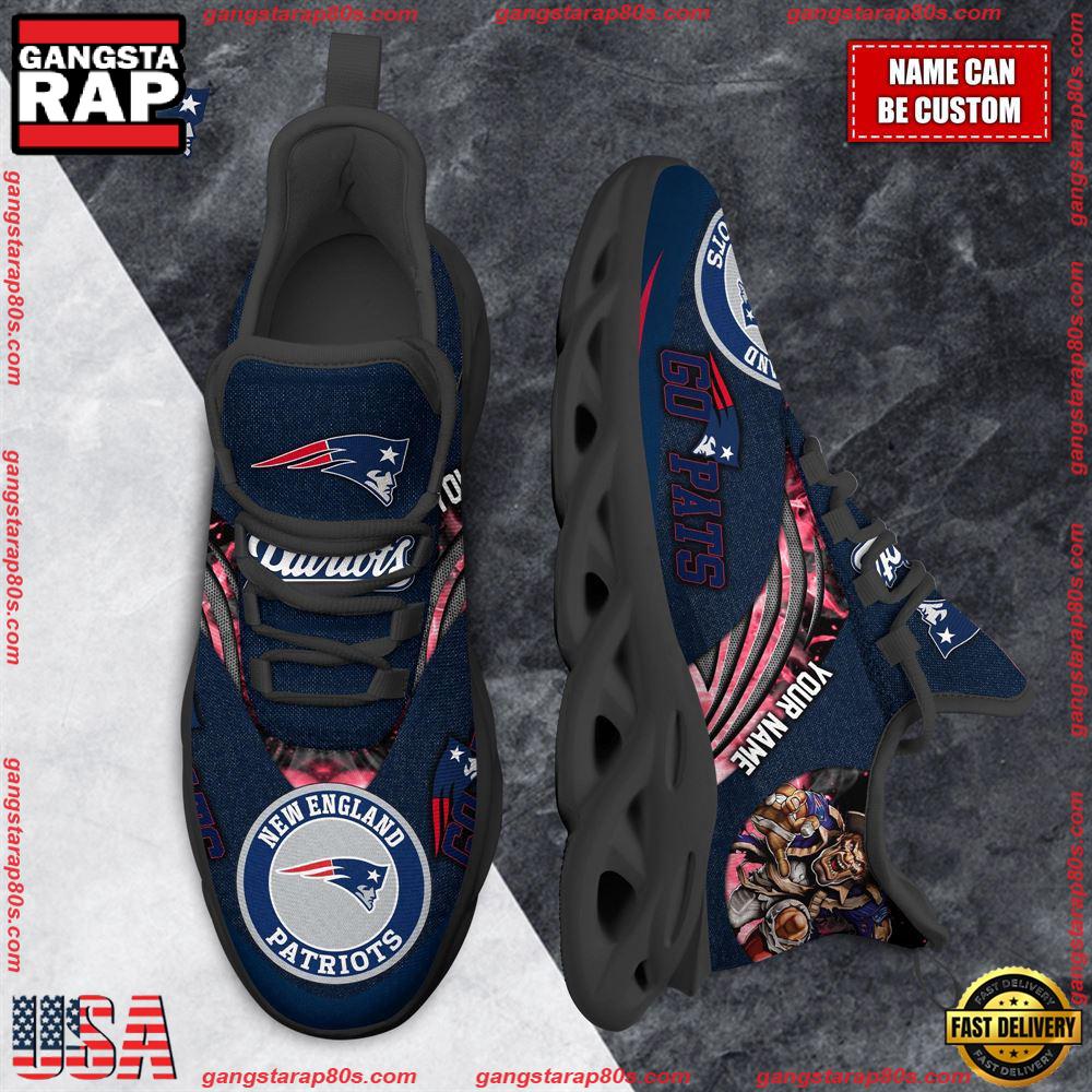 Ideafootwear New England Patriots Max Soul Shoes Sneakers For Men And Women
