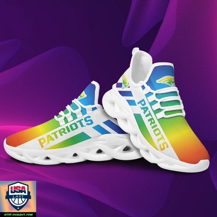 Ideafootwear New England Patriots Max Soul Shoes Sneakers For Men And Women
