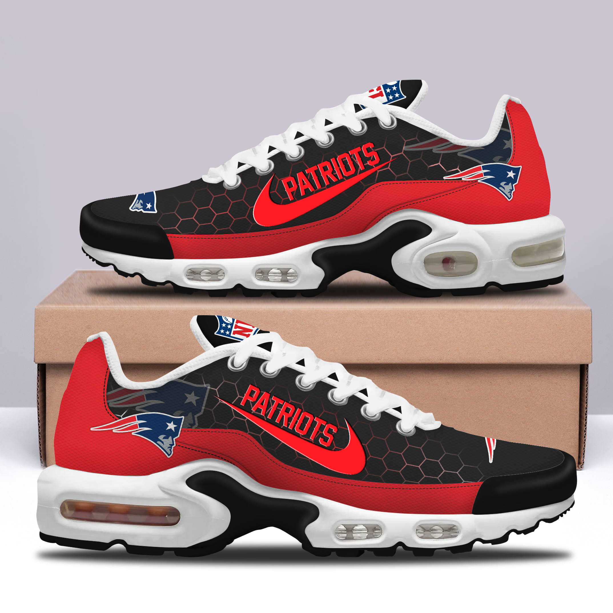 Ideafootwear New England Patriots TN Shoes Sneakers For Men And Women