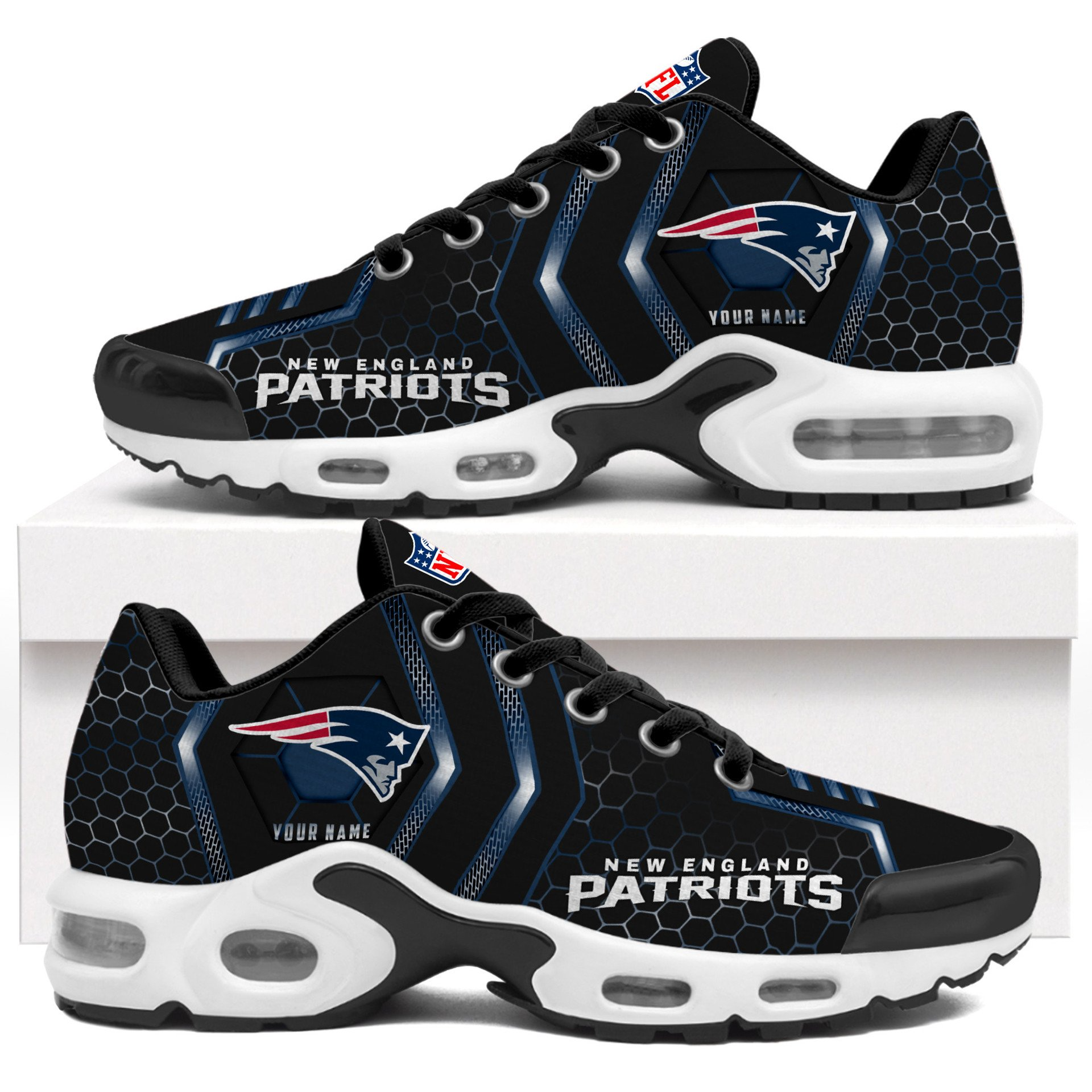 Ideafootwear New England Patriots TN Shoes Sneakers For Men And Women