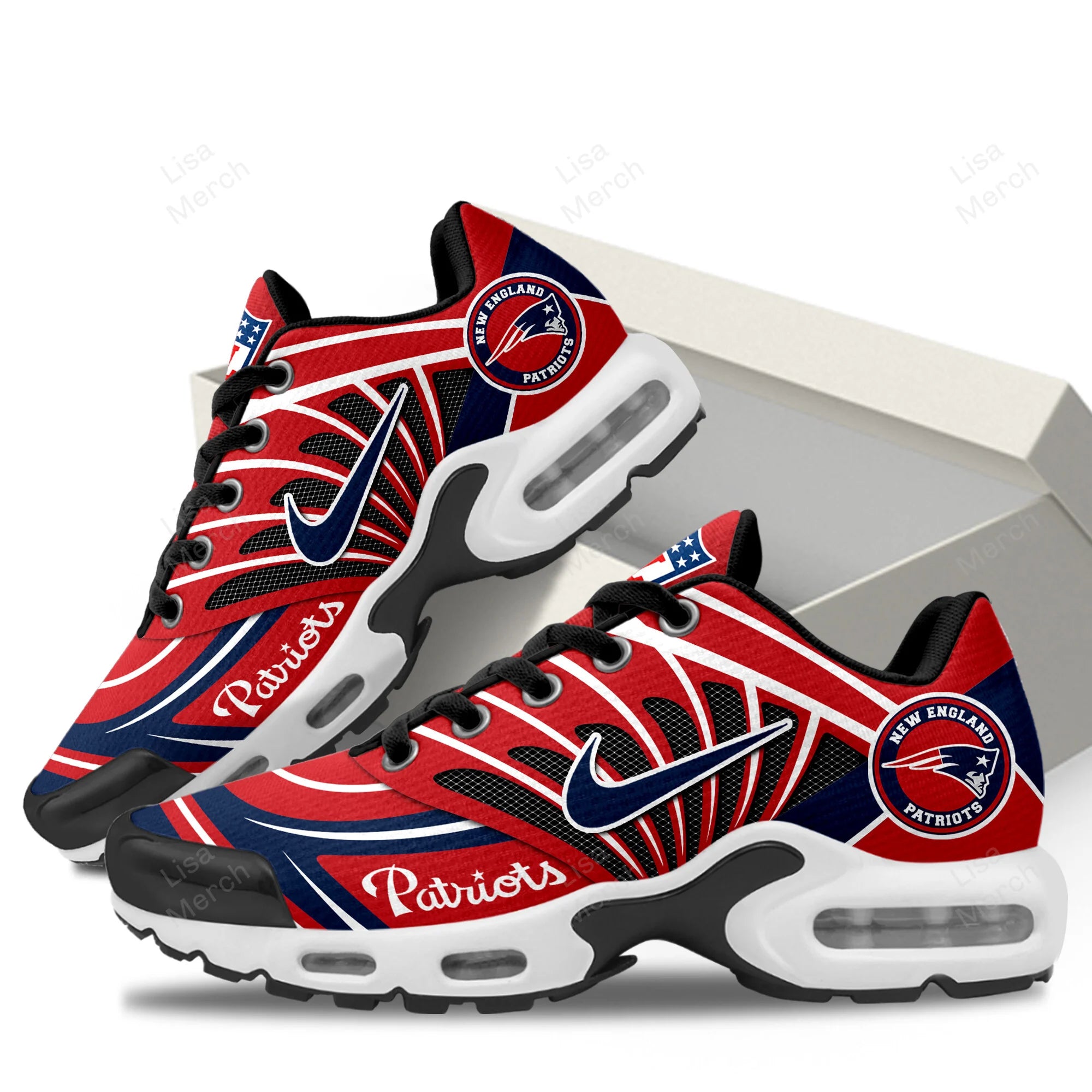 Ideafootwear New England Patriots TN Shoes Sneakers For Men And Women