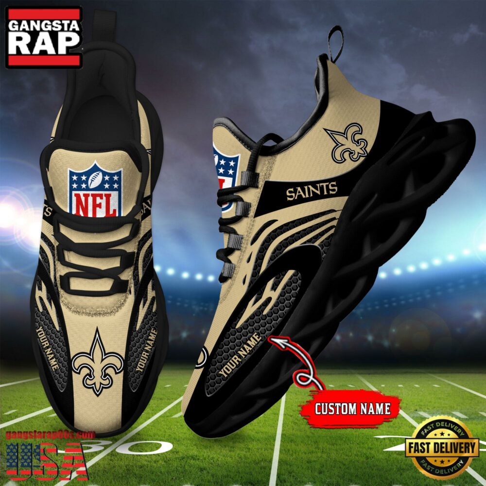 Ideafootwear New Orleans Saints Max Soul Shoes Sneakers For Men And Women