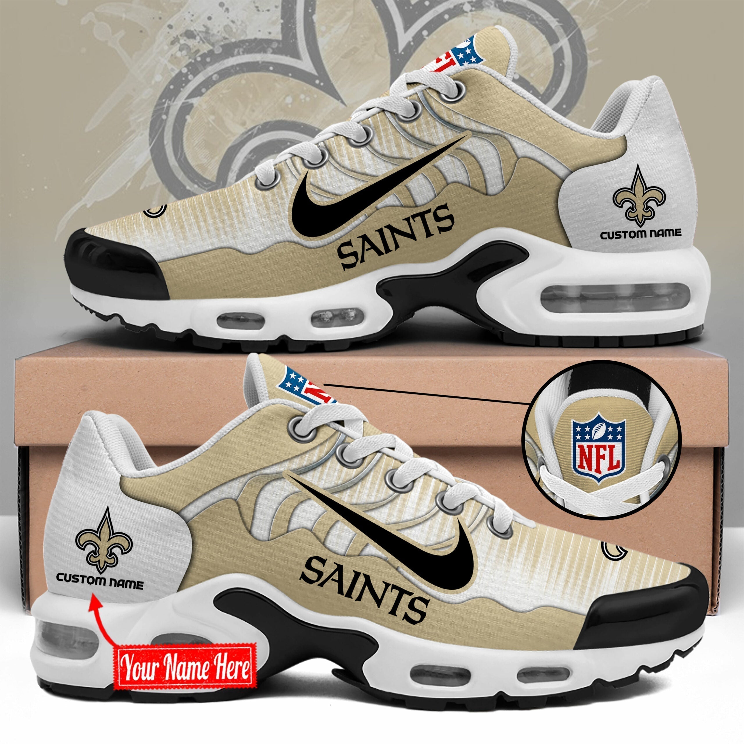 Ideafootwear New Orleans Saints TN Shoes Sneakers For Men And Women