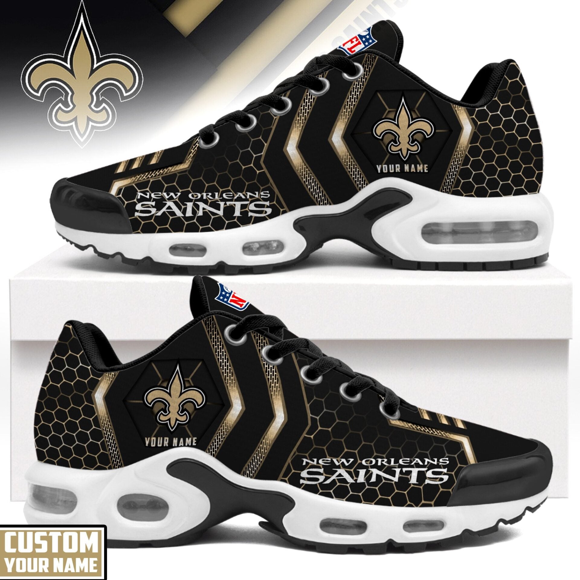 Ideafootwear New Orleans Saints TN Shoes Sneakers For Men And Women