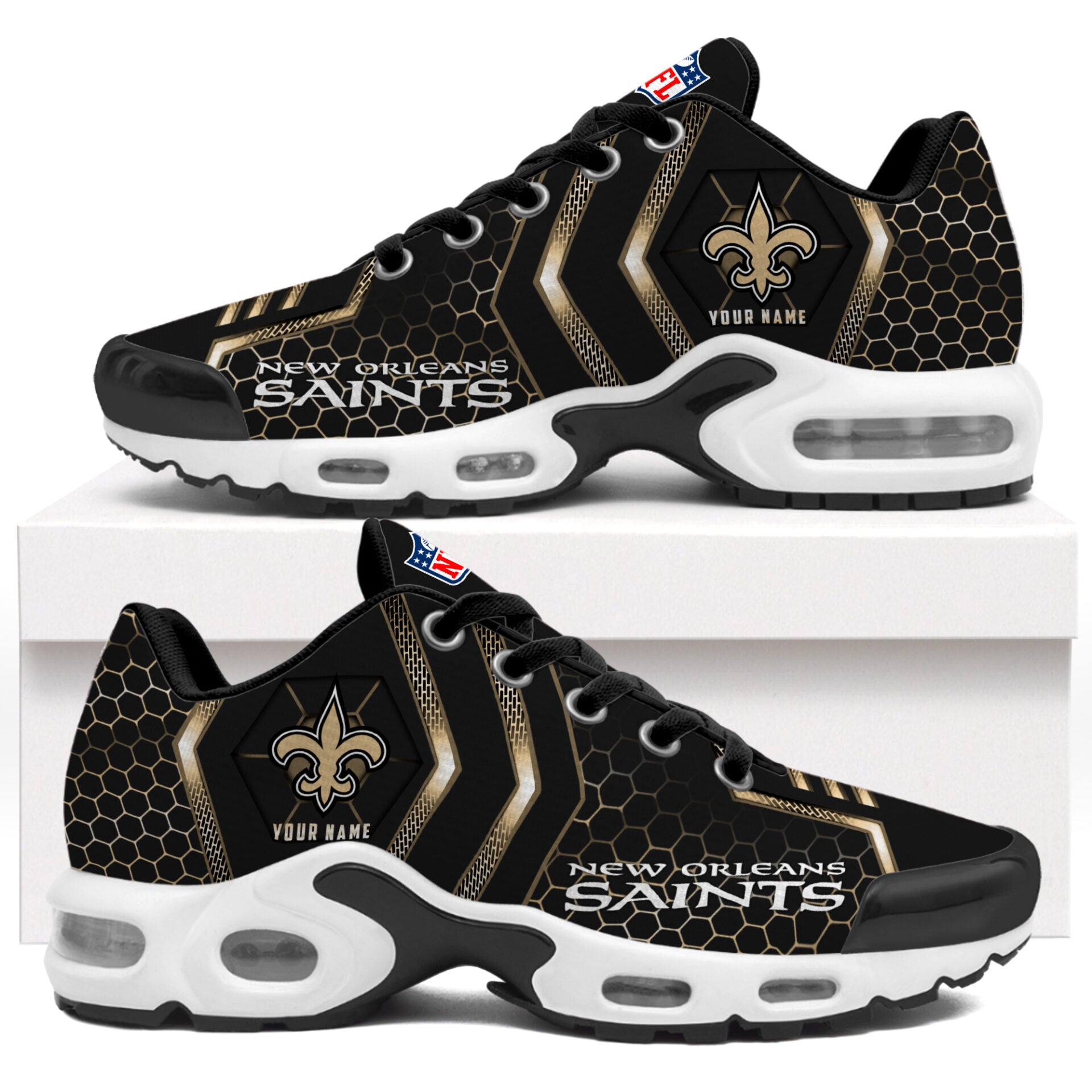 Ideafootwear New Orleans Saints TN Shoes Sneakers For Men And Women