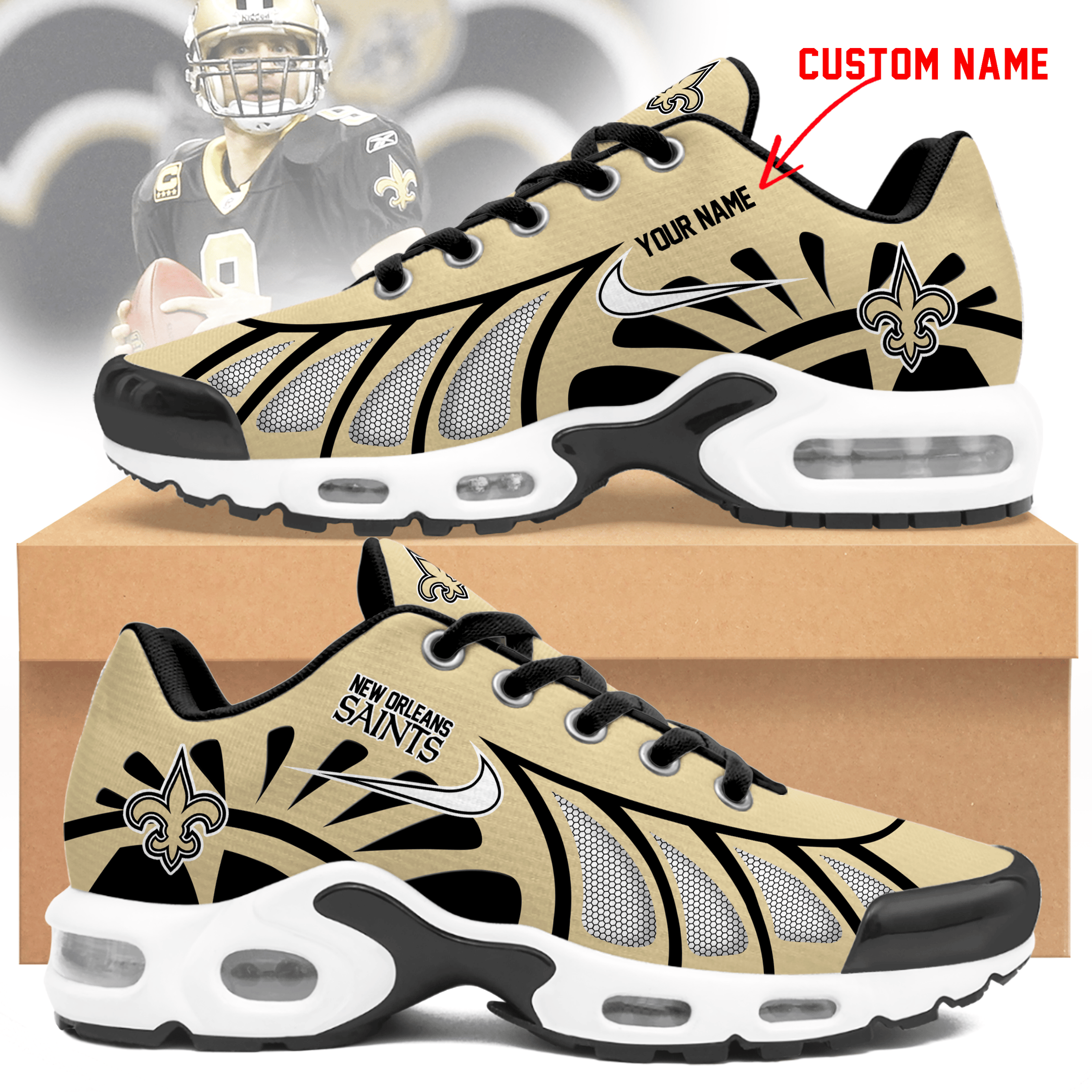 Ideafootwear New Orleans Saints TN Shoes Sneakers For Men And Women