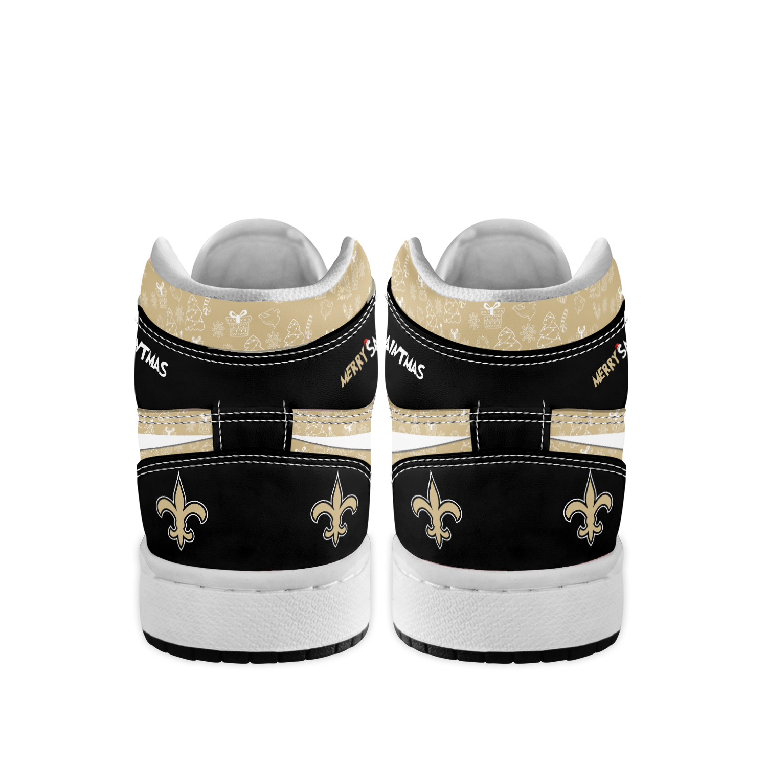 Ideafootwear New Orleans Saints x The Grinch x Christmas AJ1 High Sneakers Shoes For Men And Women