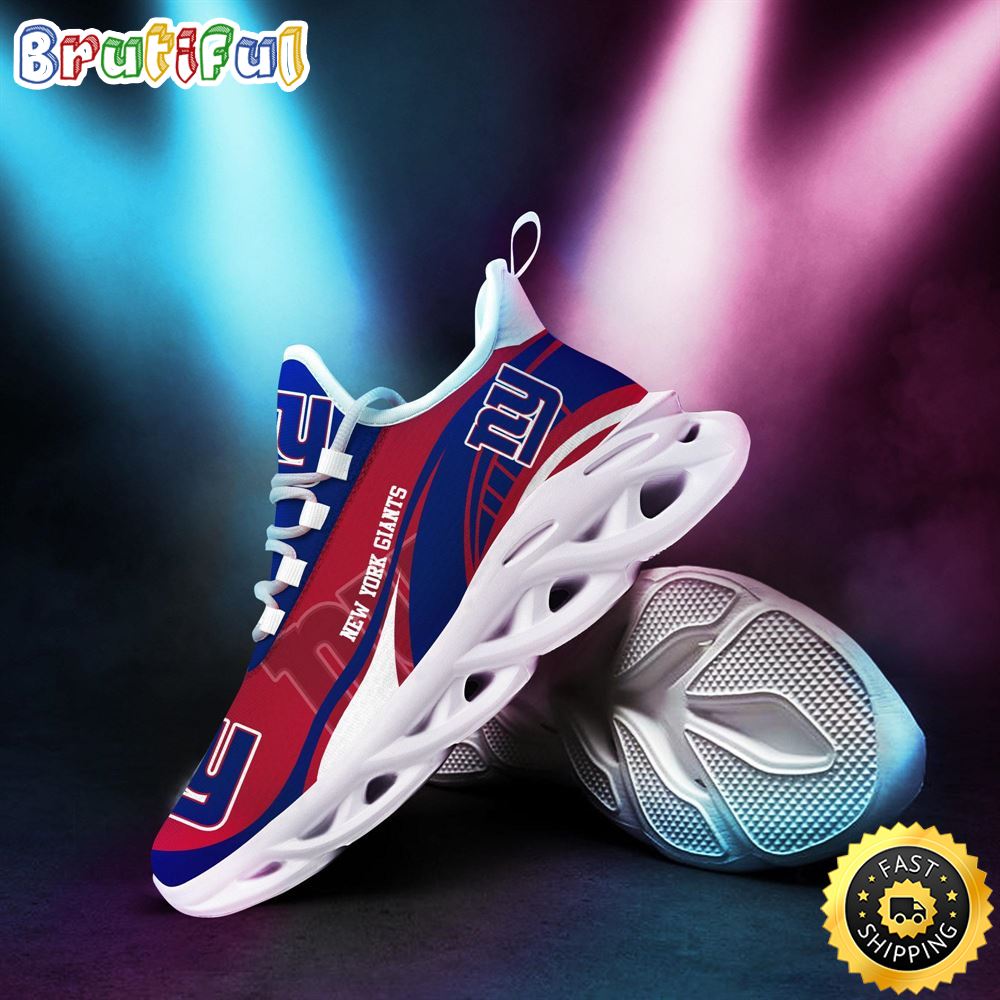 Ideafootwear New York Giants Max Soul Shoes Sneakers For Men And Women