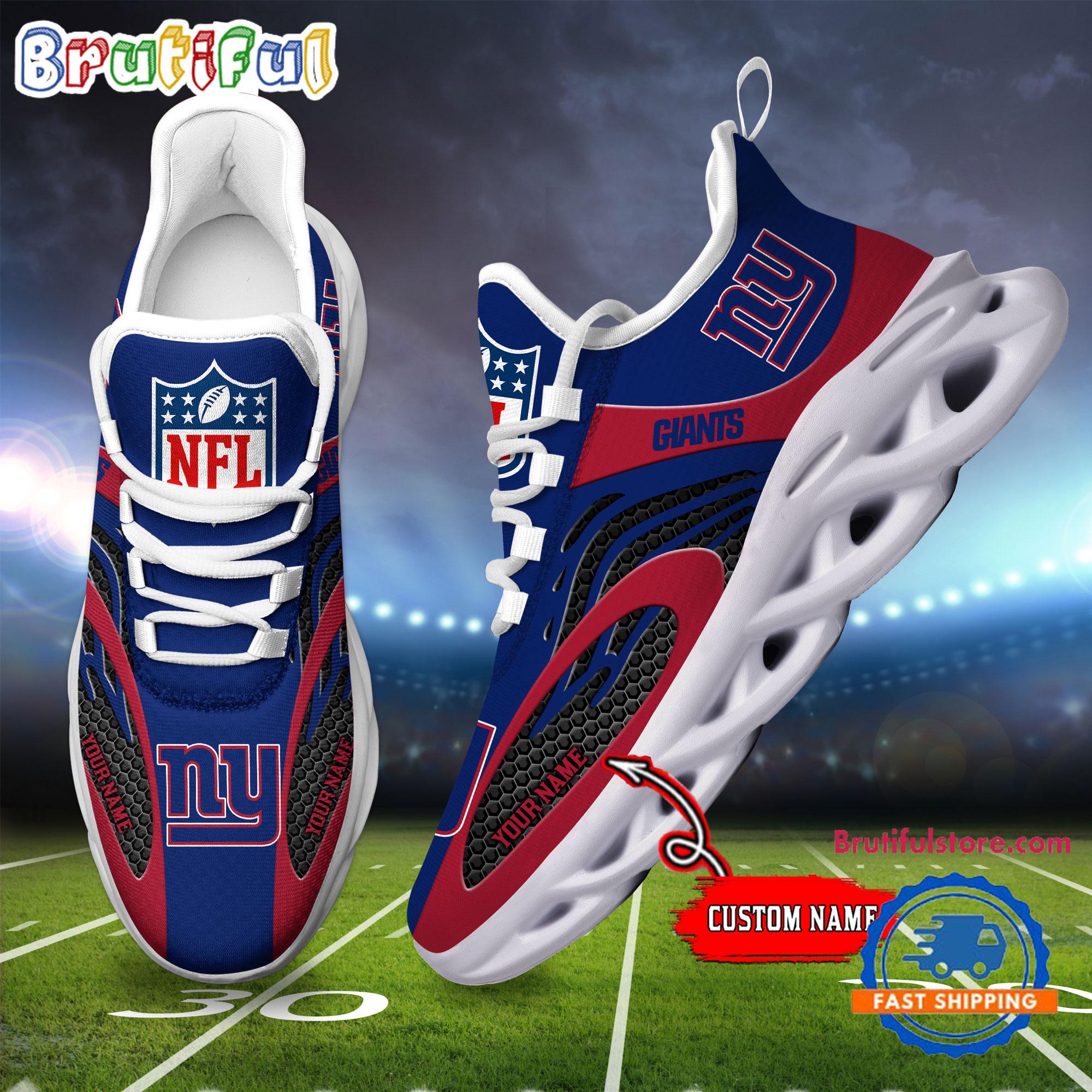 Ideafootwear New York Giants Max Soul Shoes Sneakers For Men And Women