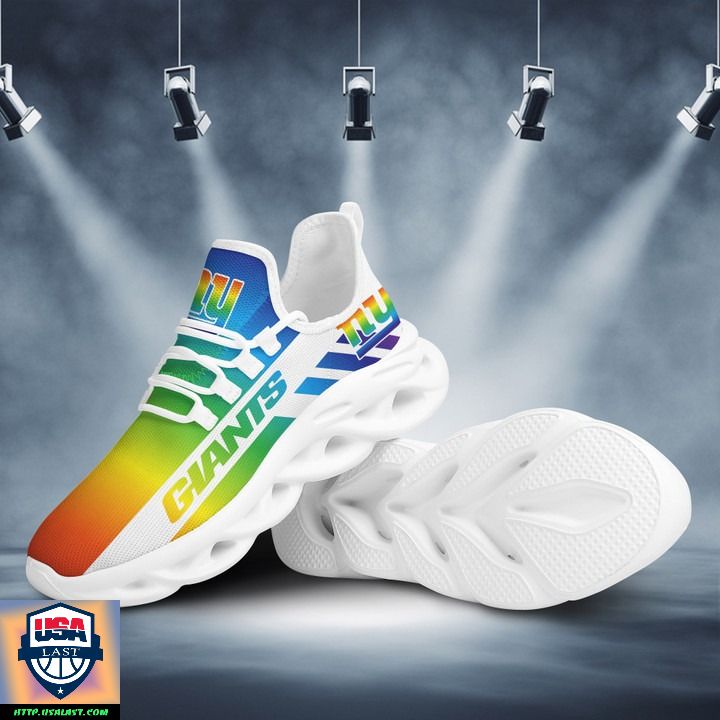 Ideafootwear New York Giants Max Soul Shoes Sneakers For Men And Women