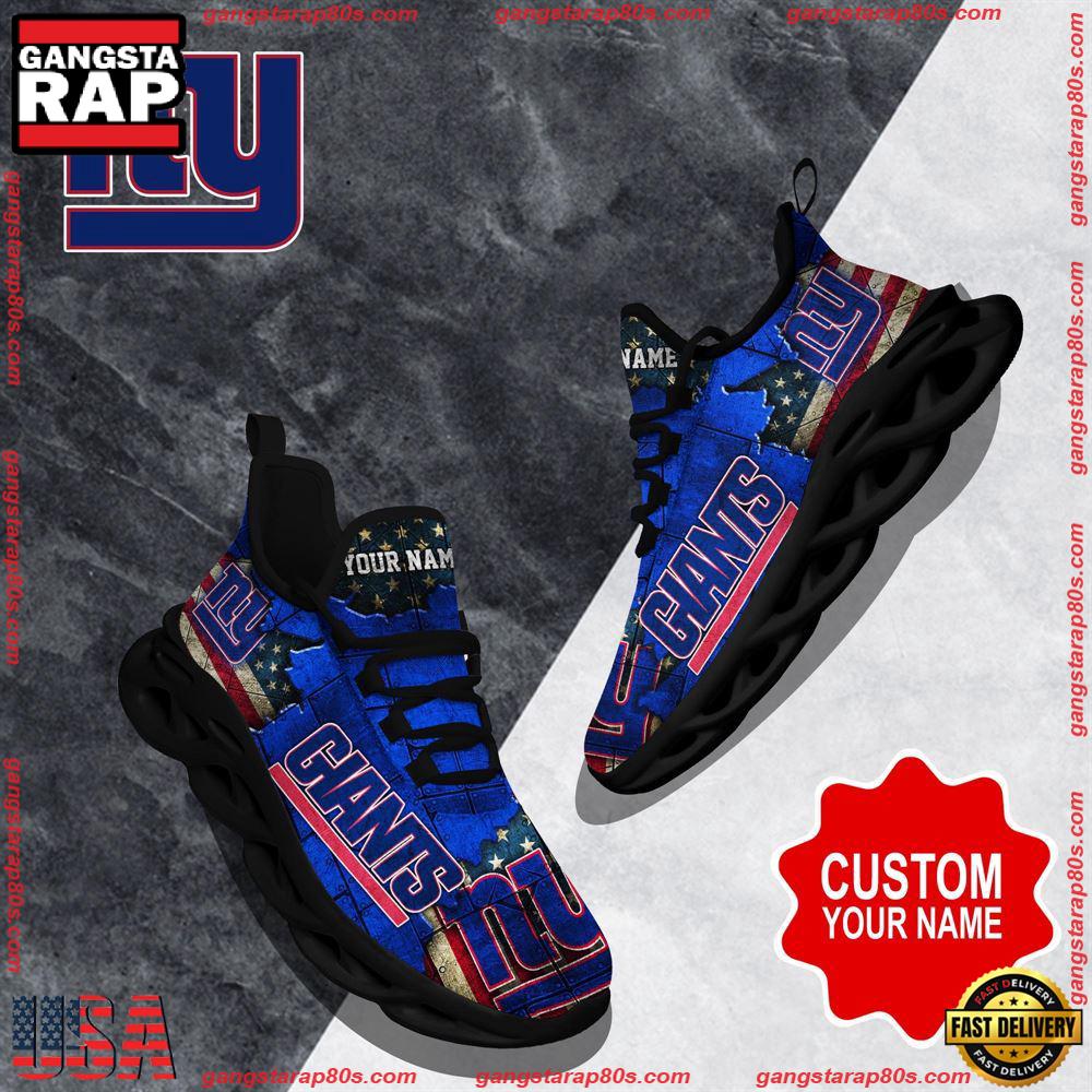 Ideafootwear New York Giants Max Soul Shoes Sneakers For Men And Women