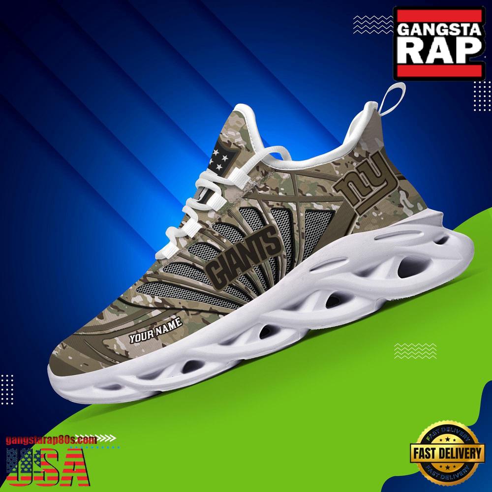Ideafootwear New York Giants Max Soul Shoes Sneakers For Men And Women