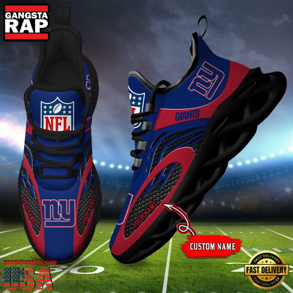 Ideafootwear New York Giants Max Soul Shoes Sneakers For Men And Women