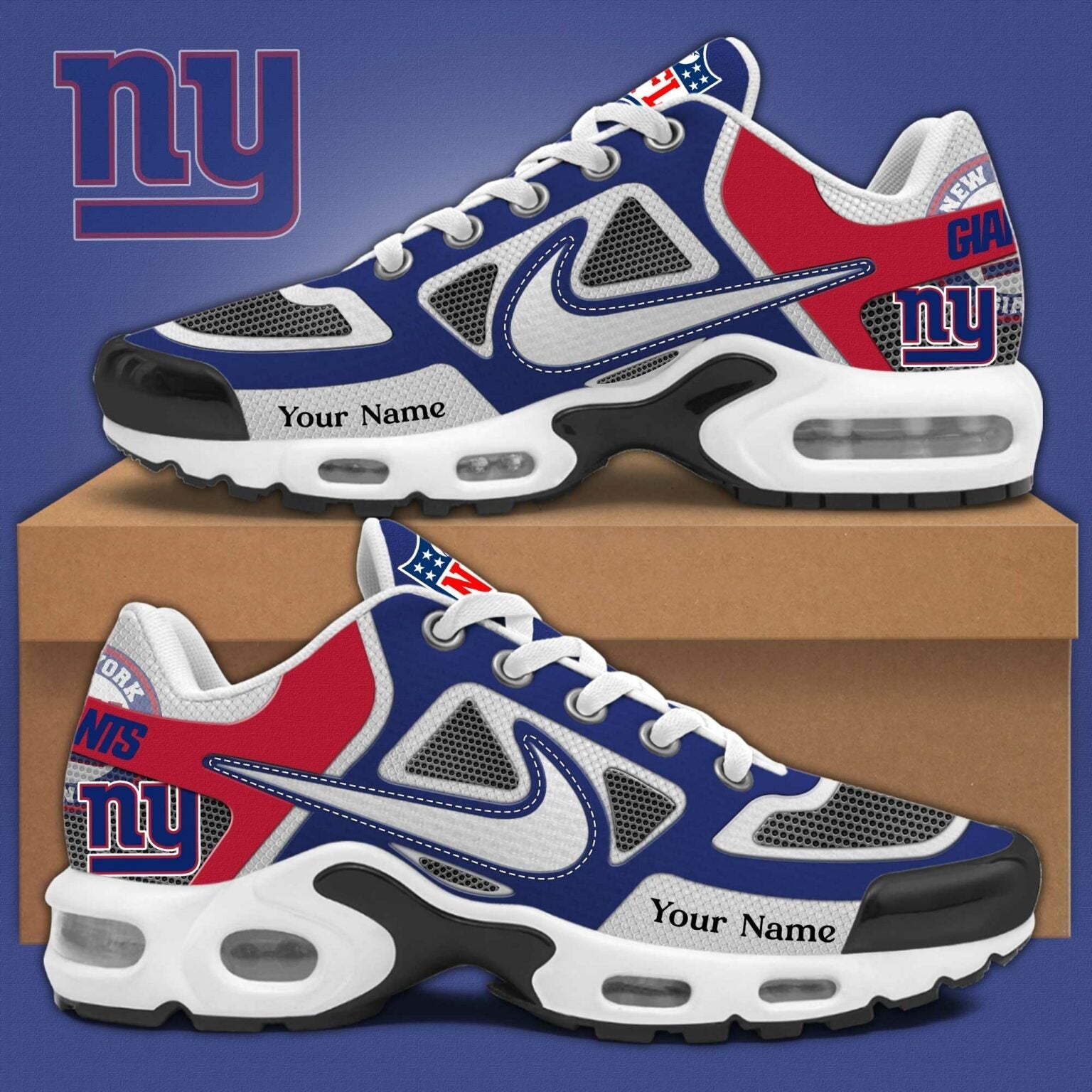 Ideafootwear New York Giants TN Shoes Sneakers For Men And Women