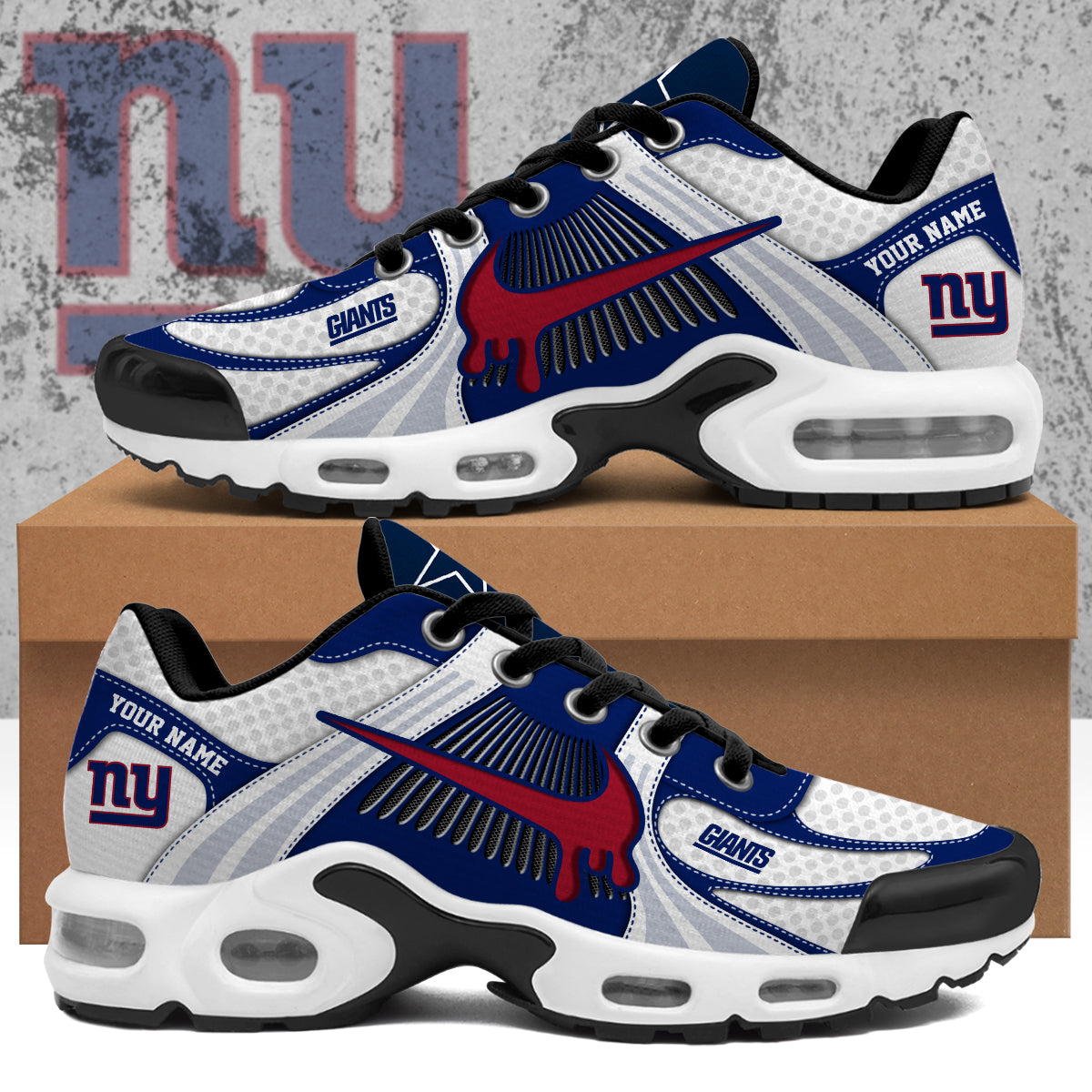 Ideafootwear New York Giants TN Shoes Sneakers For Men And Women