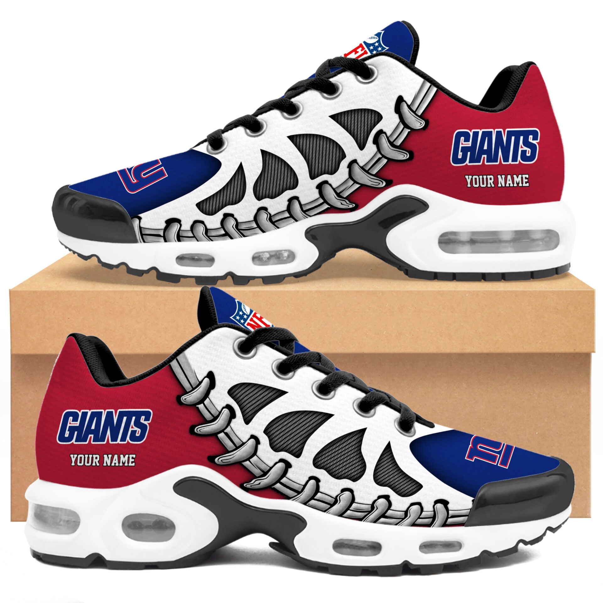 Ideafootwear New York Giants TN Shoes Sneakers For Men And Women